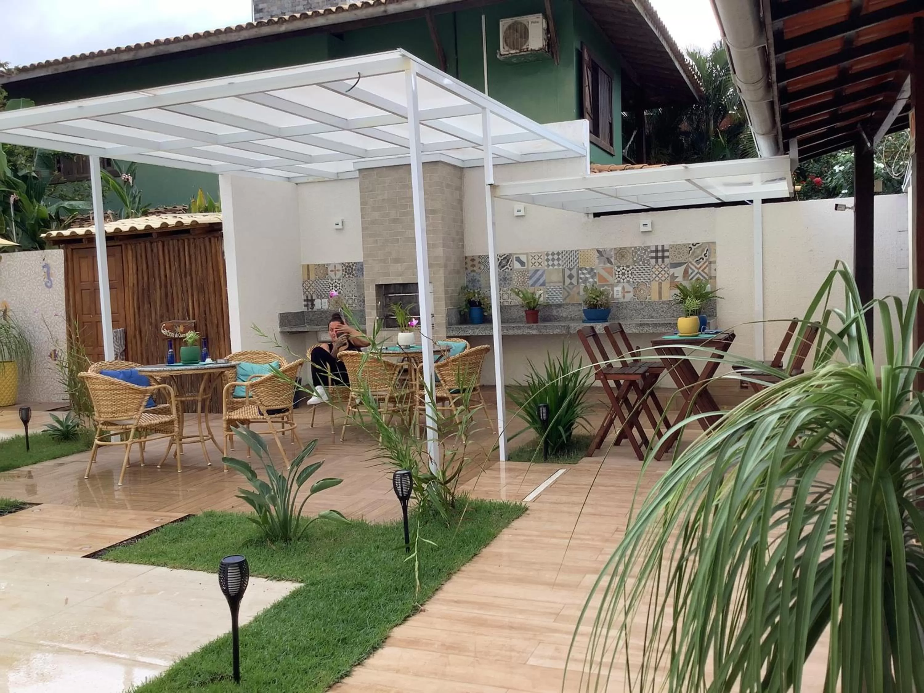 Patio in Pousada Villa Encantada LGBTQIAPlus