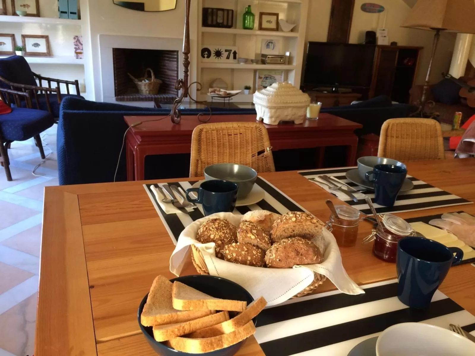Continental breakfast in Lisbon Surf Villa
