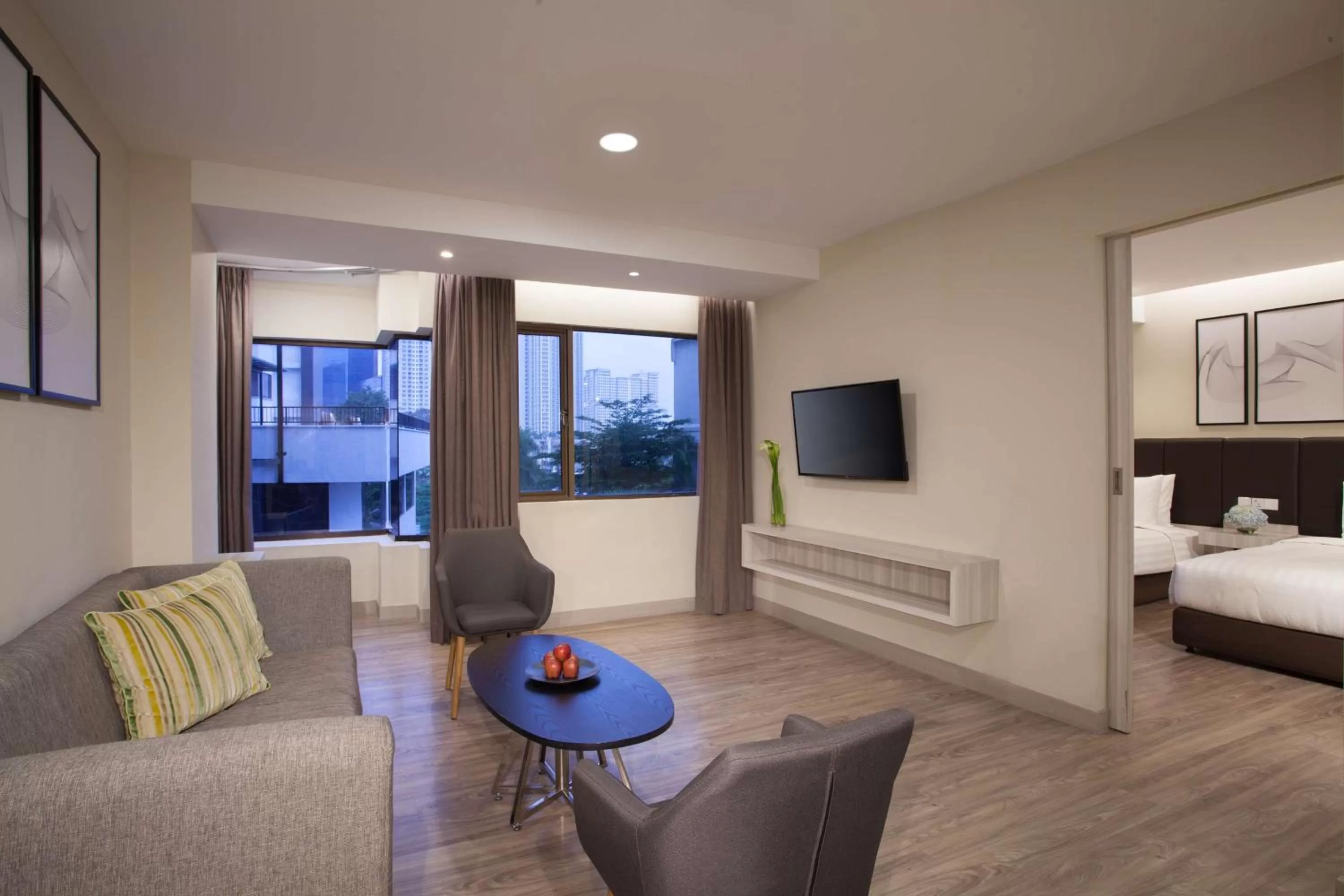 Photo of the whole room, Bed in AIHO Hotel Medan