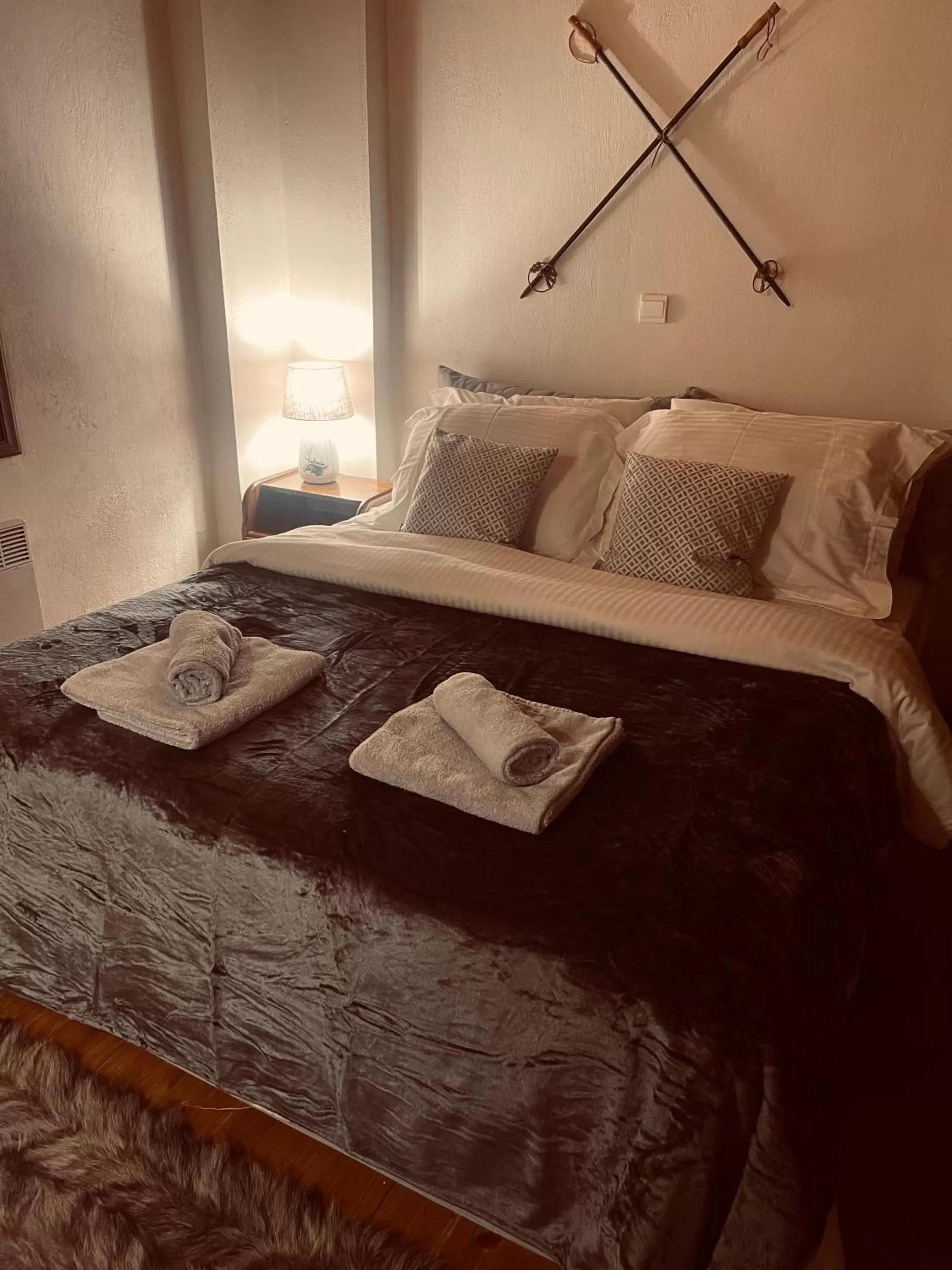 Bedroom, Bed in Parnassos Snow Hill Chalet