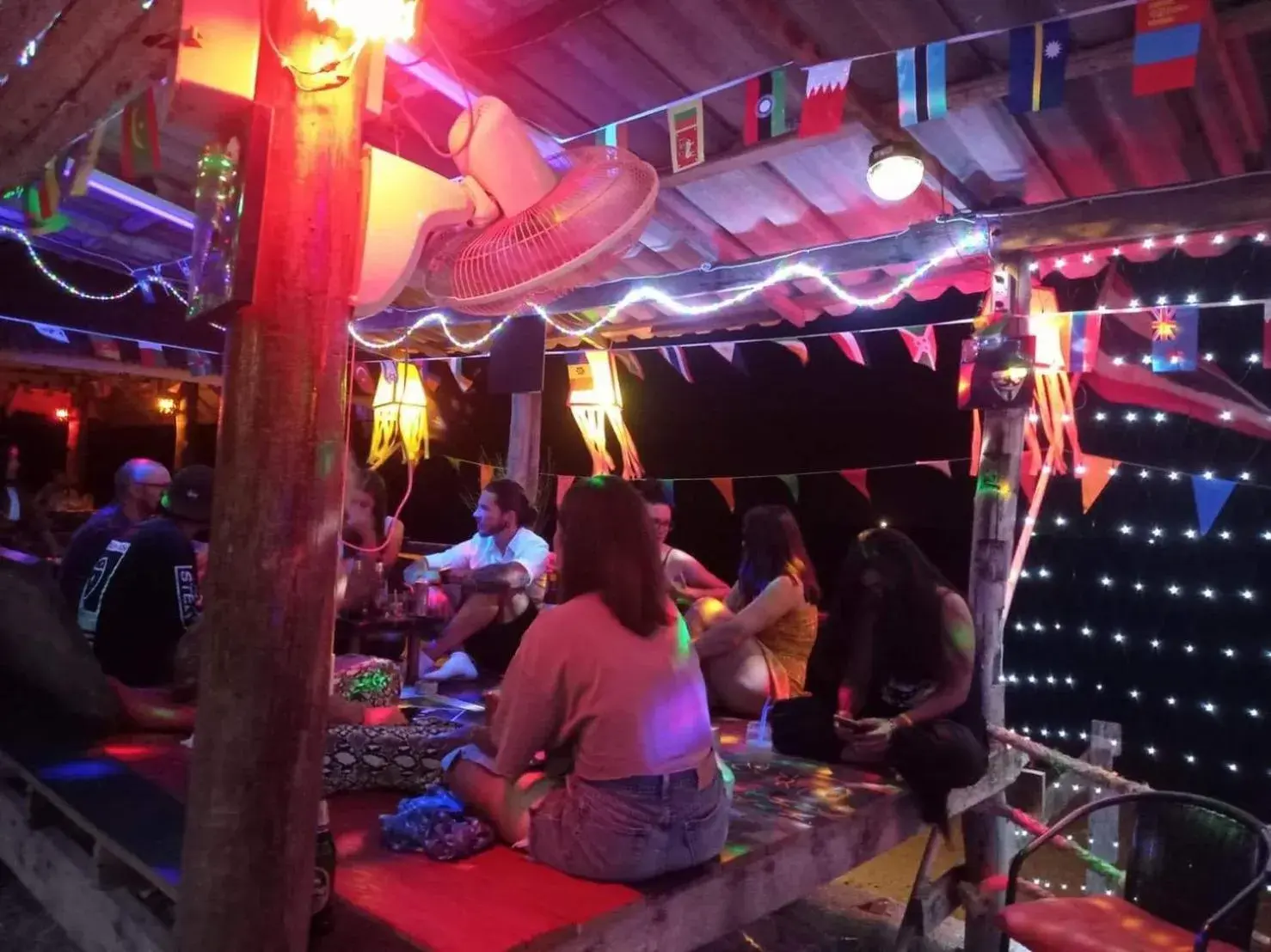 group of guests, Evening Entertainment in Lanta New Beach Bungalows - SHA Plus