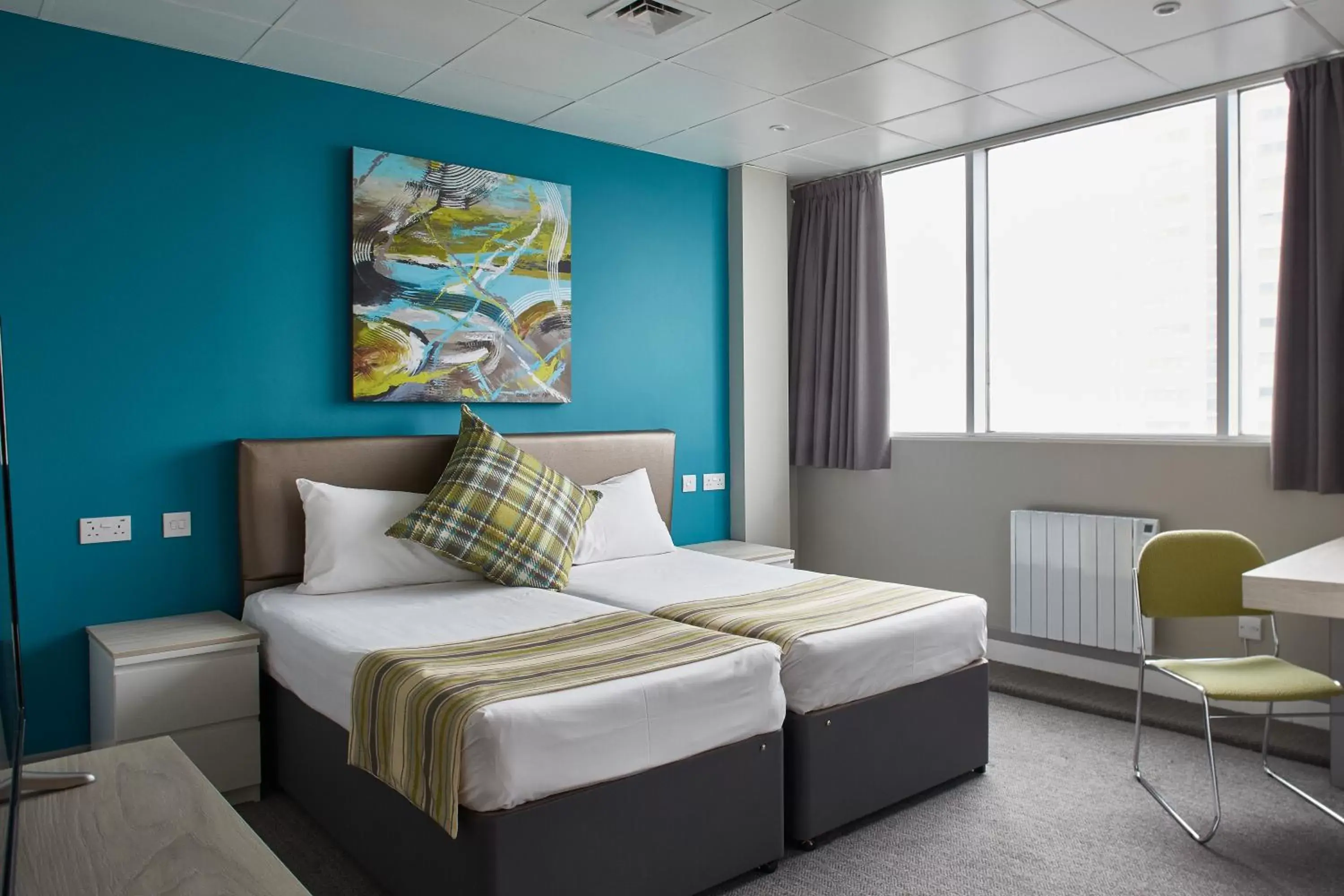 Bedroom, Bed in Citrus Hotel Cardiff by Compass Hospitality