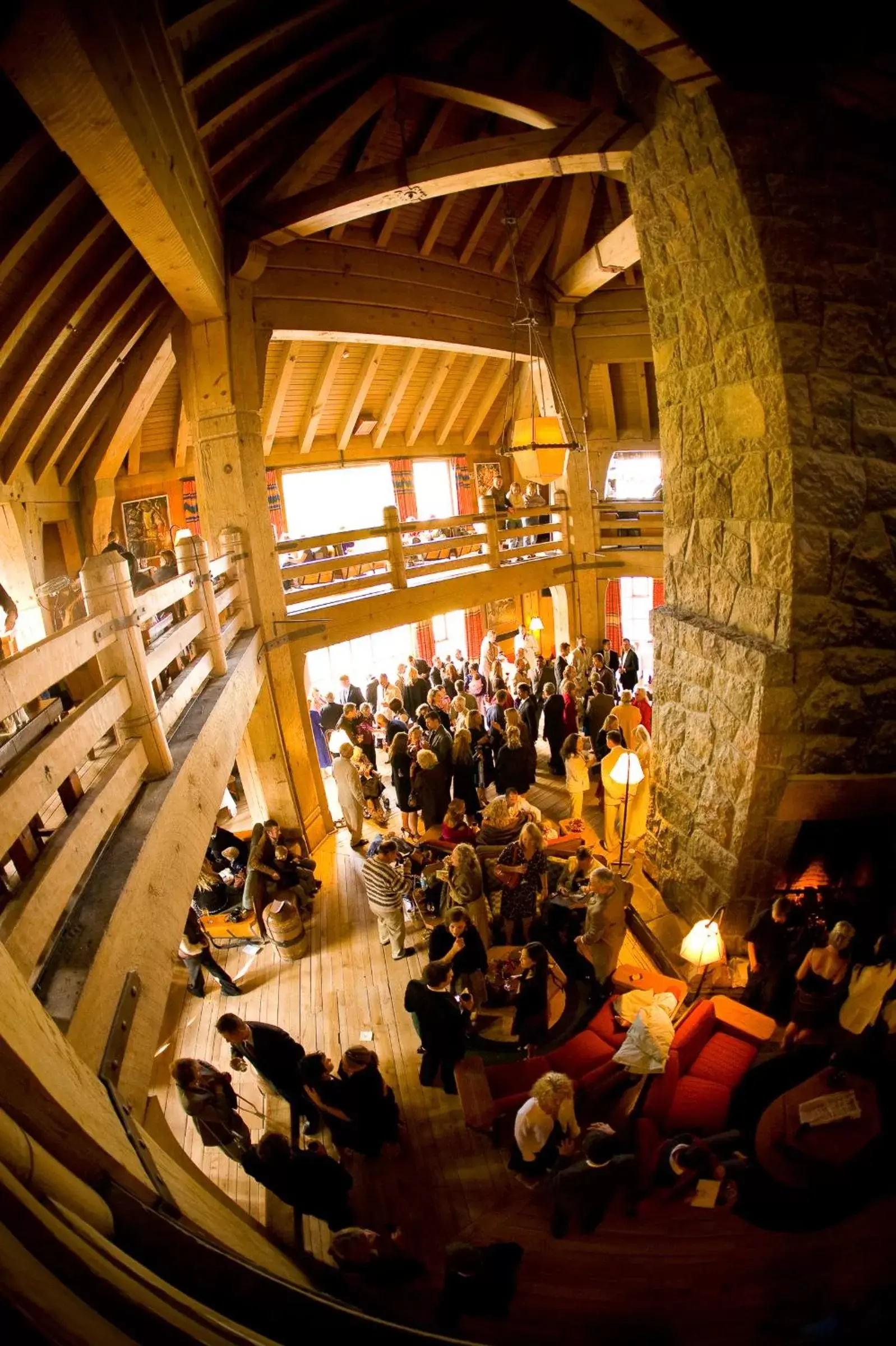 Living room in Timberline Lodge