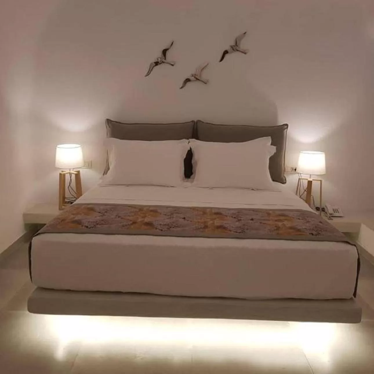 Bed in Adamant Suites