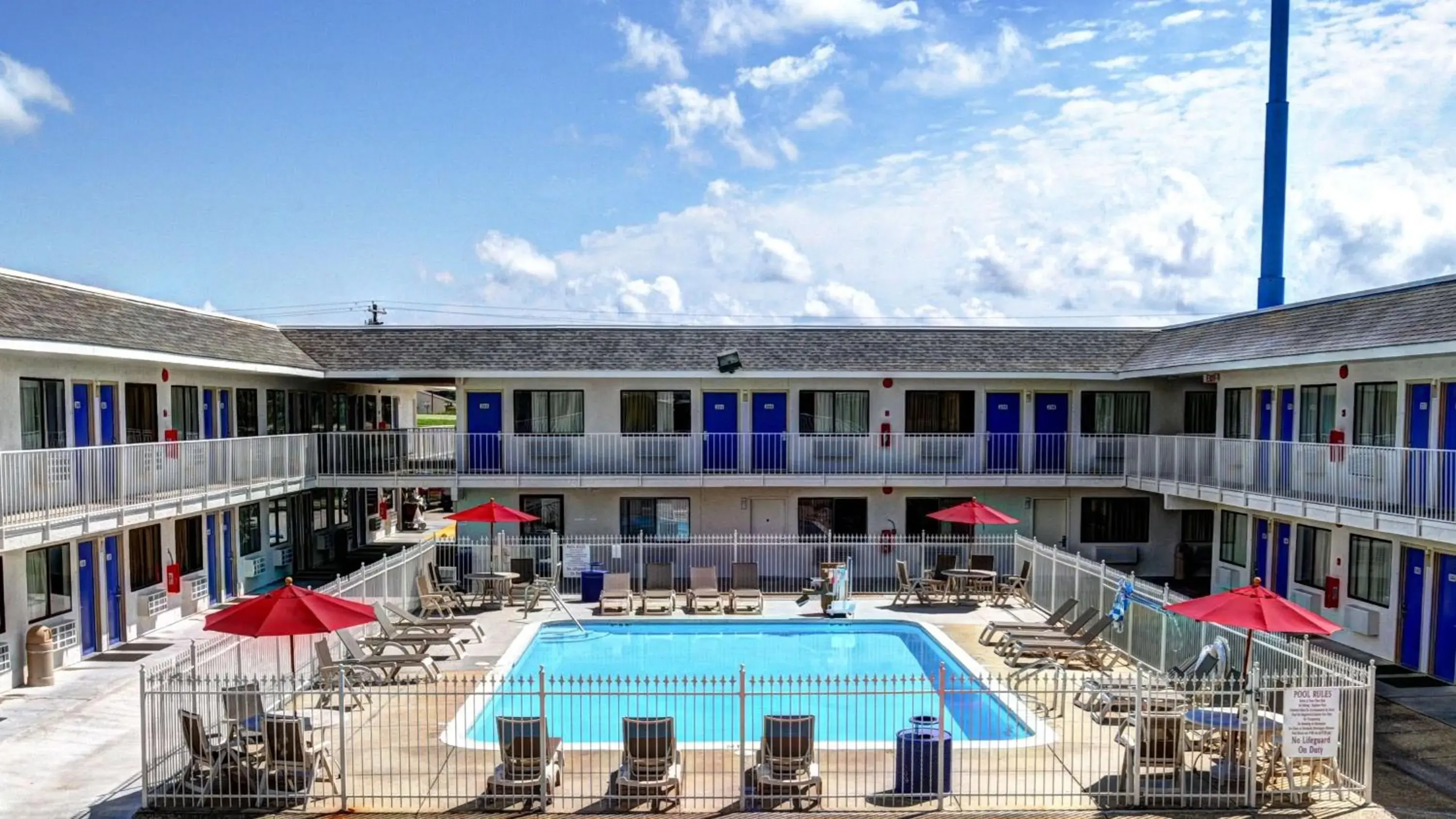 On site, Pool View in Motel 6-Slidell, LA - New Orleans
