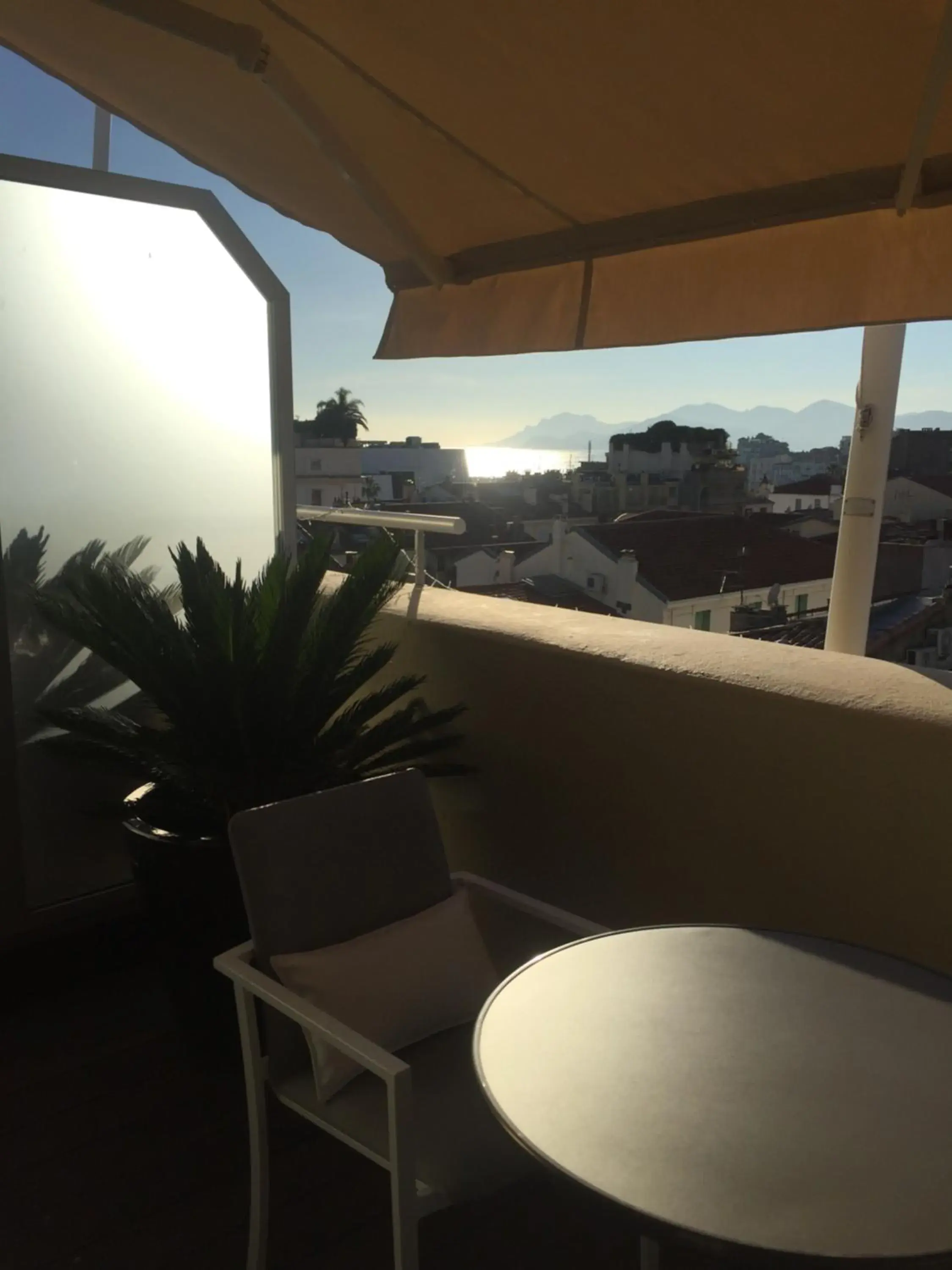 Balcony/Terrace in Cannes Center Univers Hotel (future Mercure)