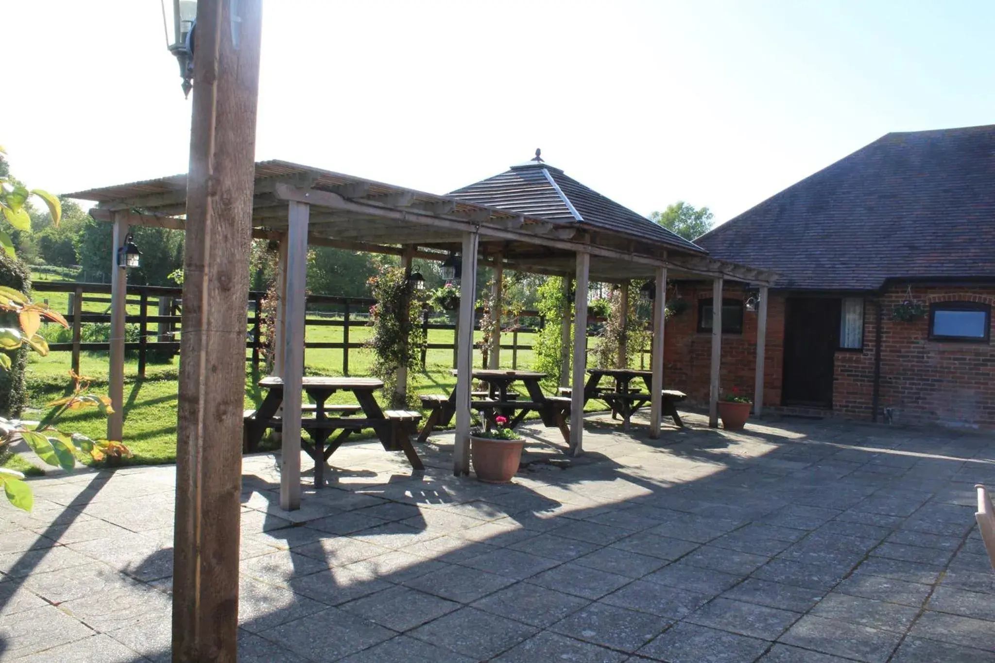 Patio in The Langton Arms
