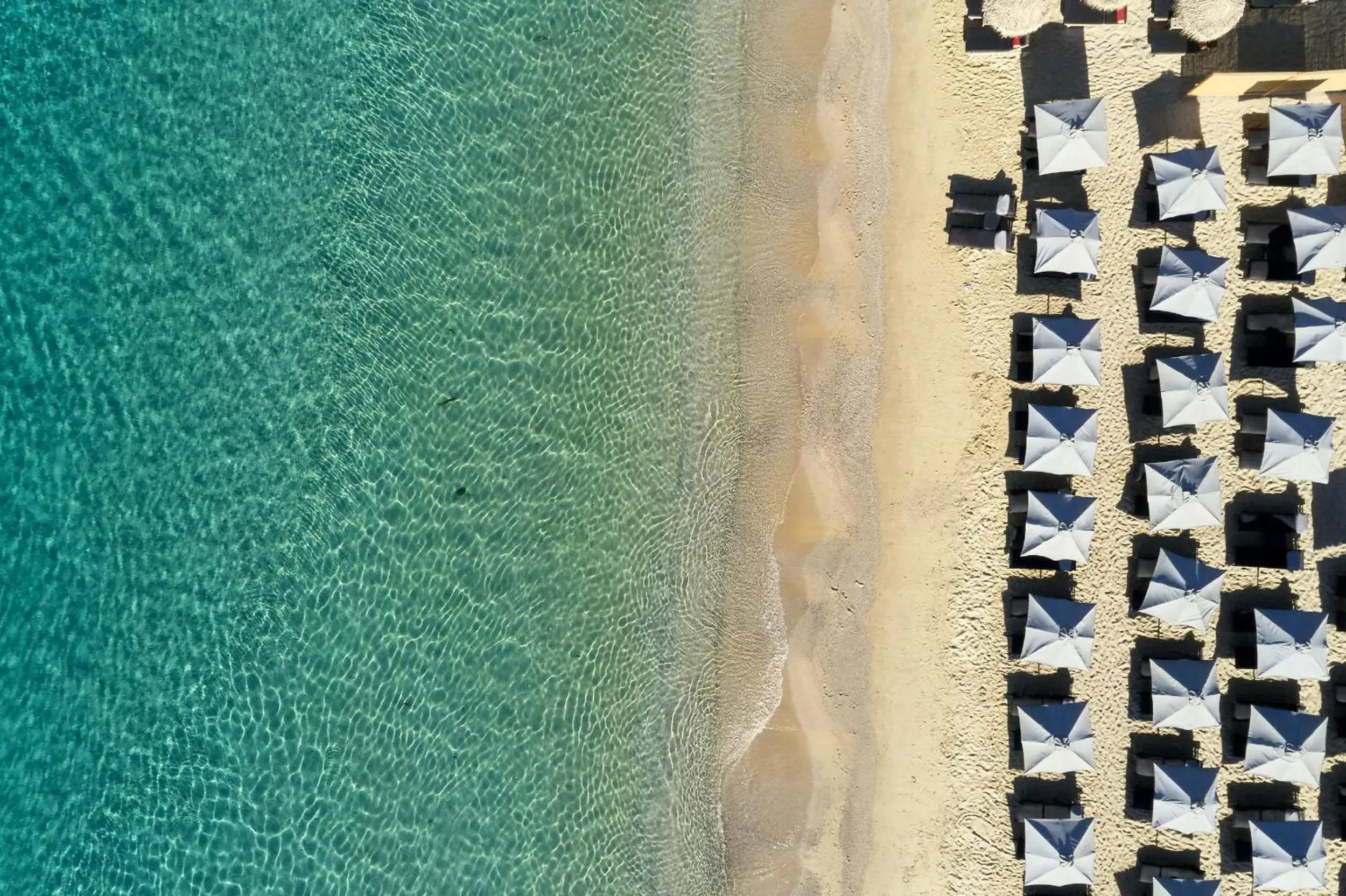 Beach, Bird's-eye View in Royal Myconian - Leading Hotels of the World
