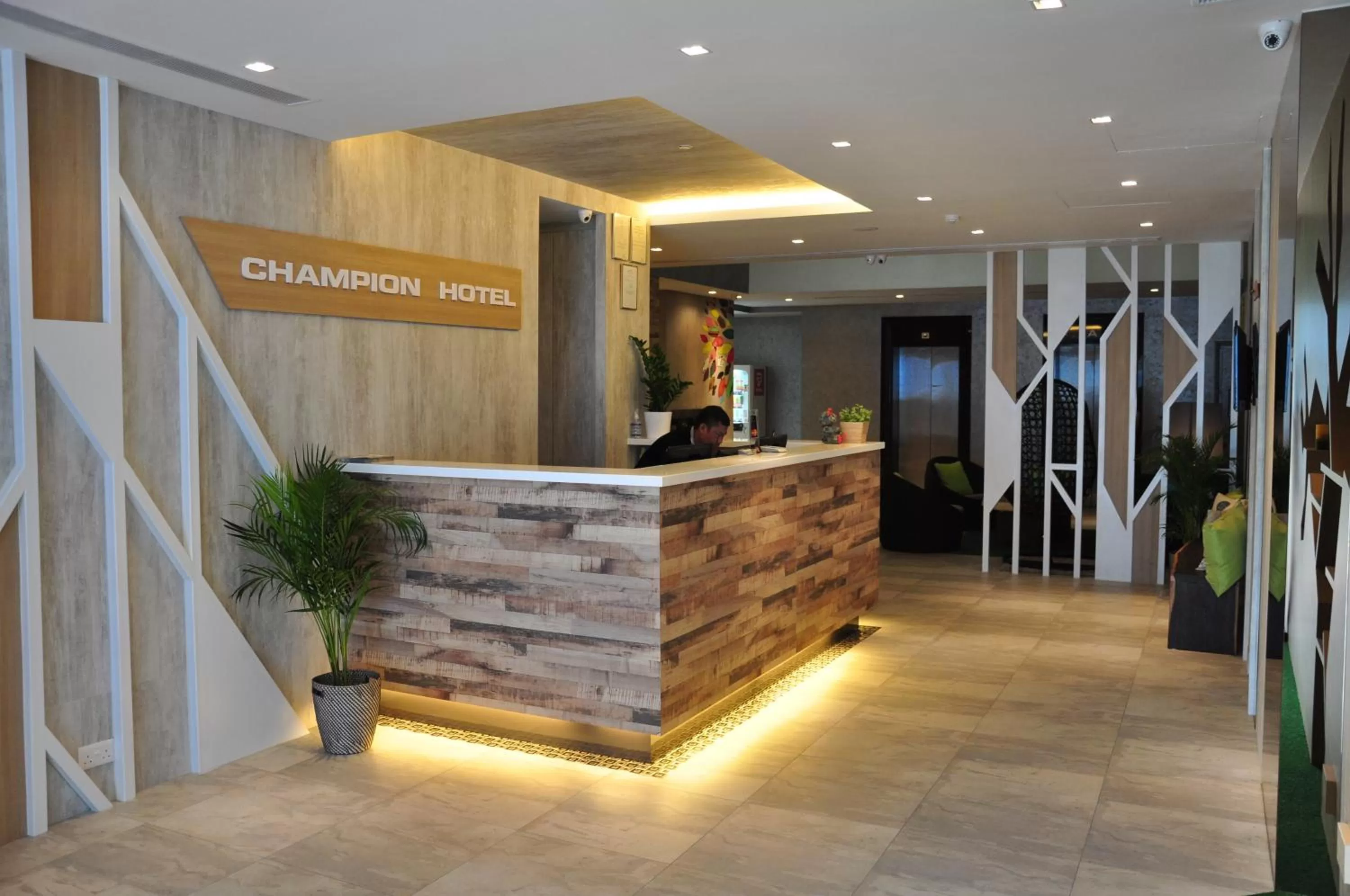 Lobby or reception in Champion Hotel