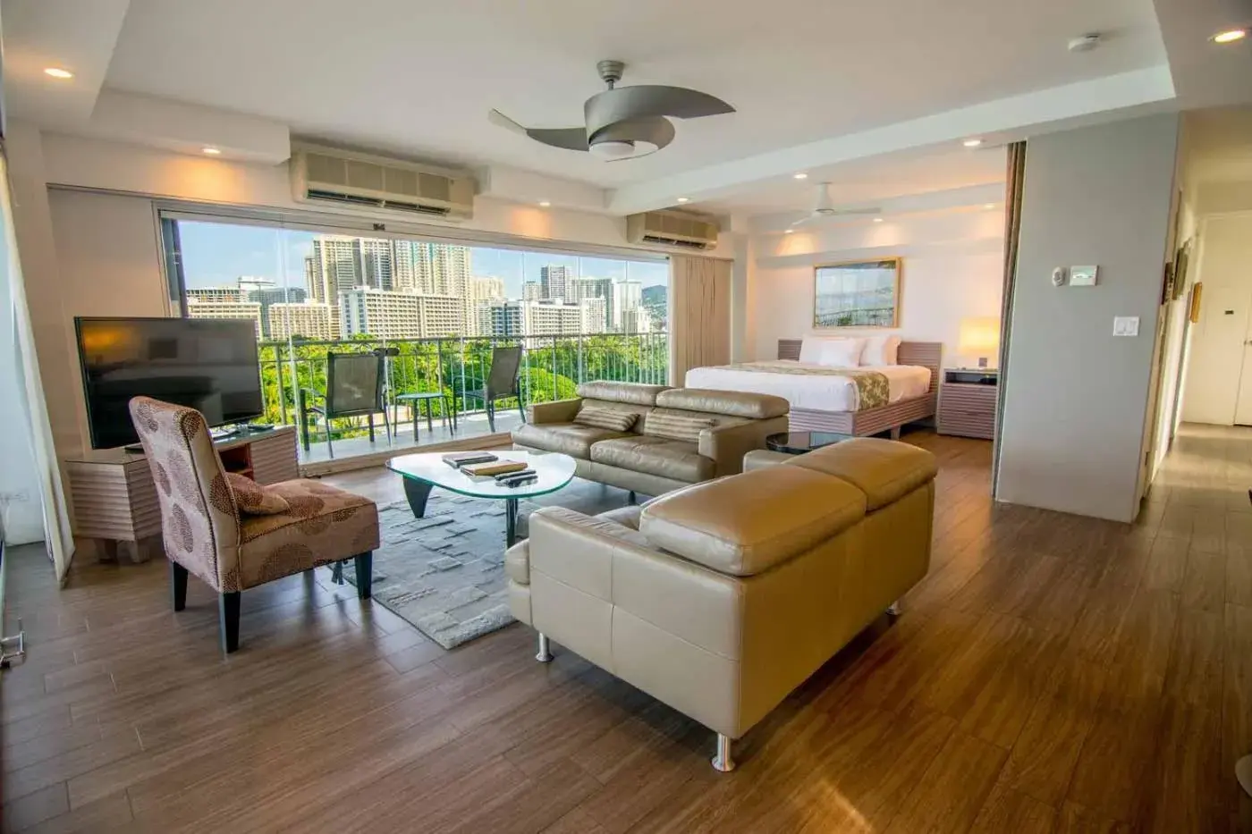 Seating Area in Waikiki Shore by Outrigger