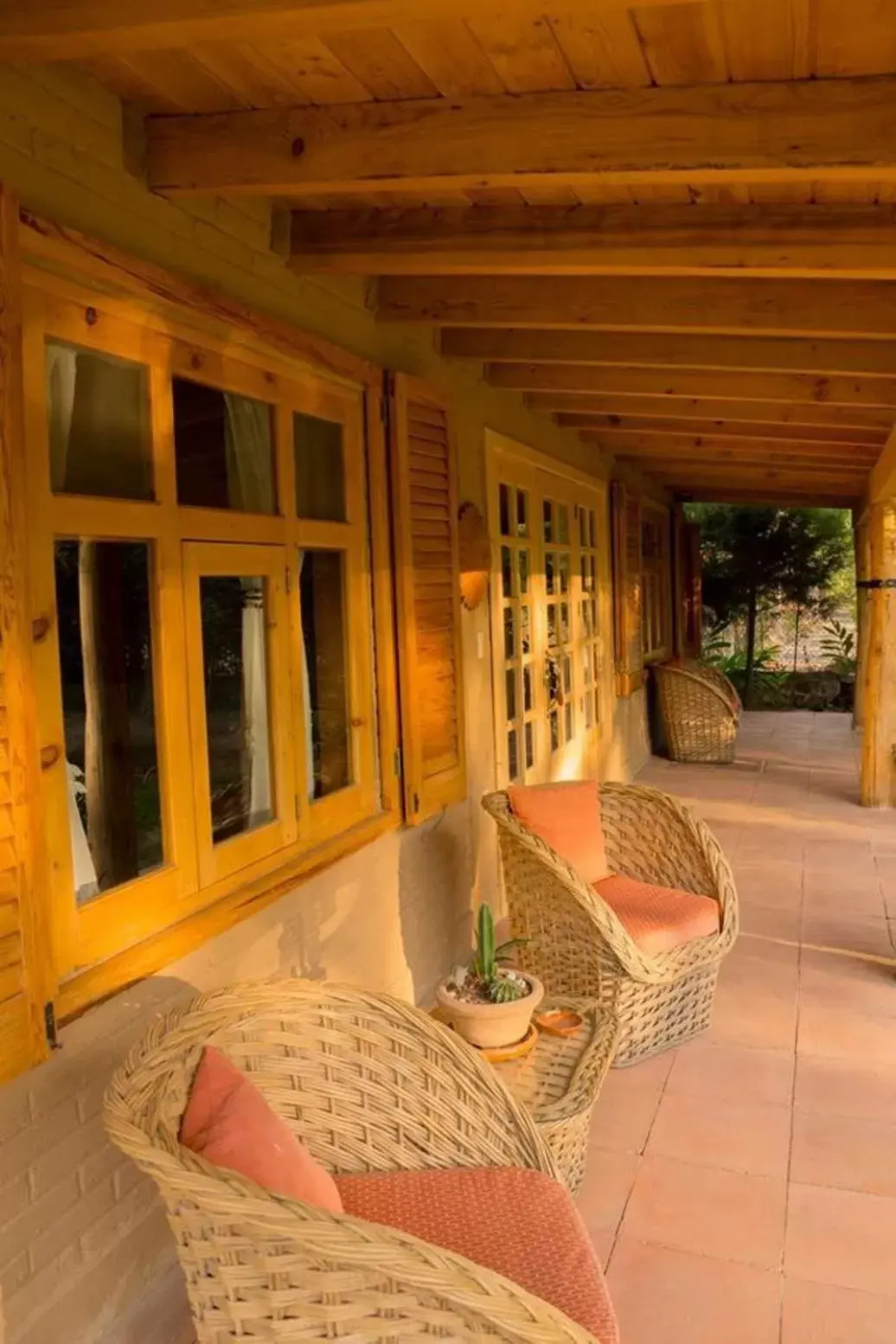 Patio in Hotel Rancho San Cayetano