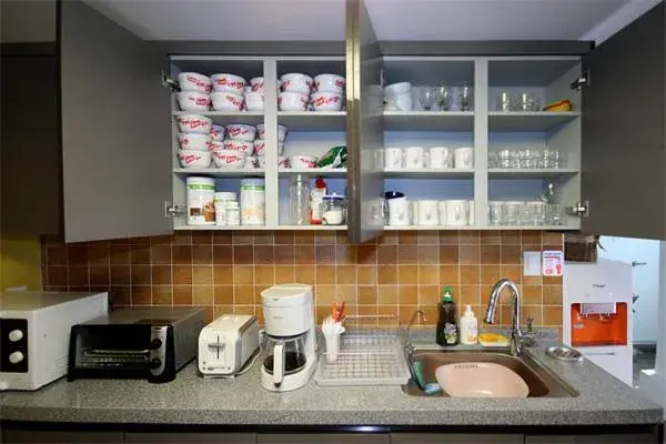 Kitchen or kitchenette, Kitchen/Kitchenette in Crib 49 Guesthouse Seoul - foreigner only