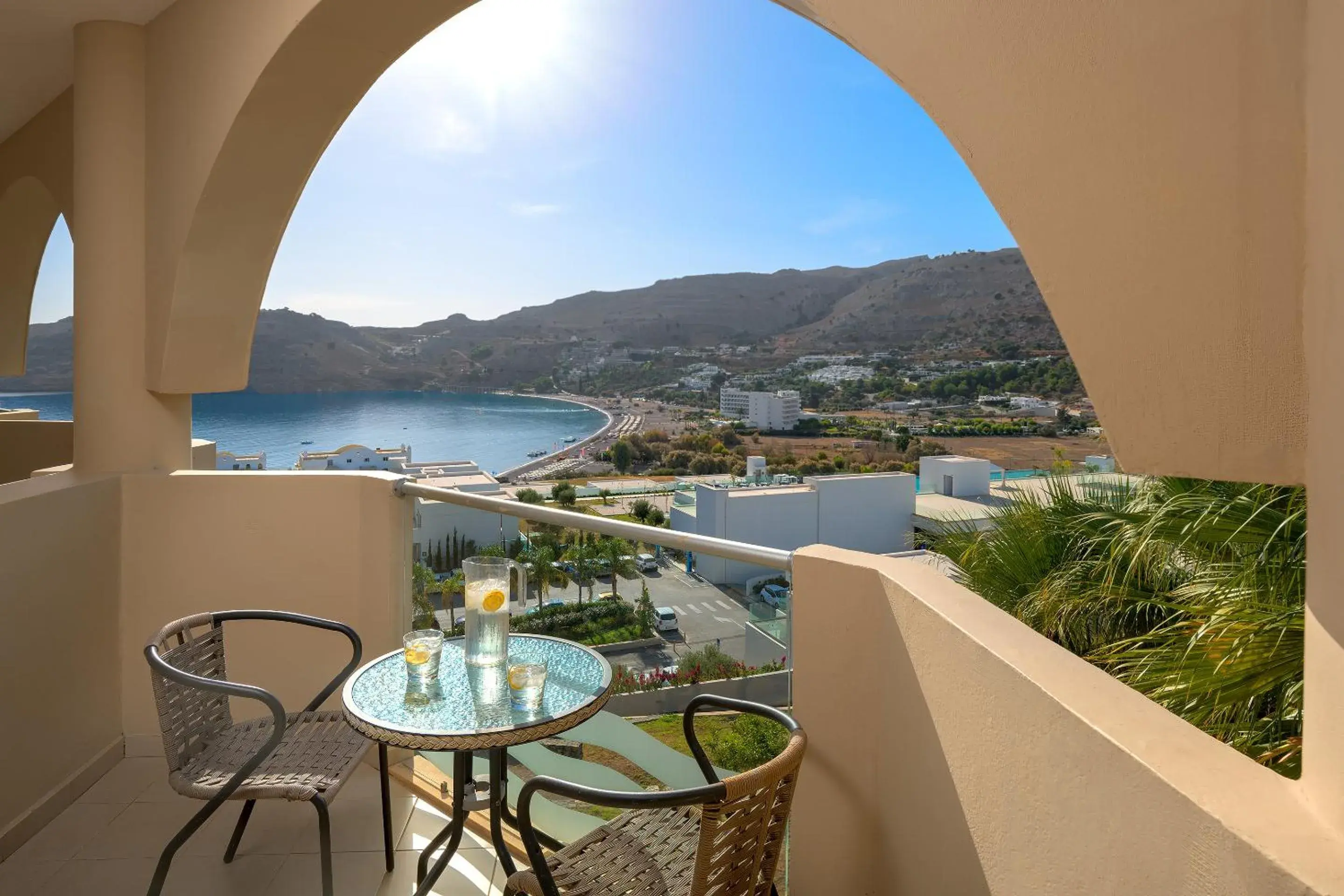 View (from property/room), Balcony/Terrace in Lindos Royal Resort
