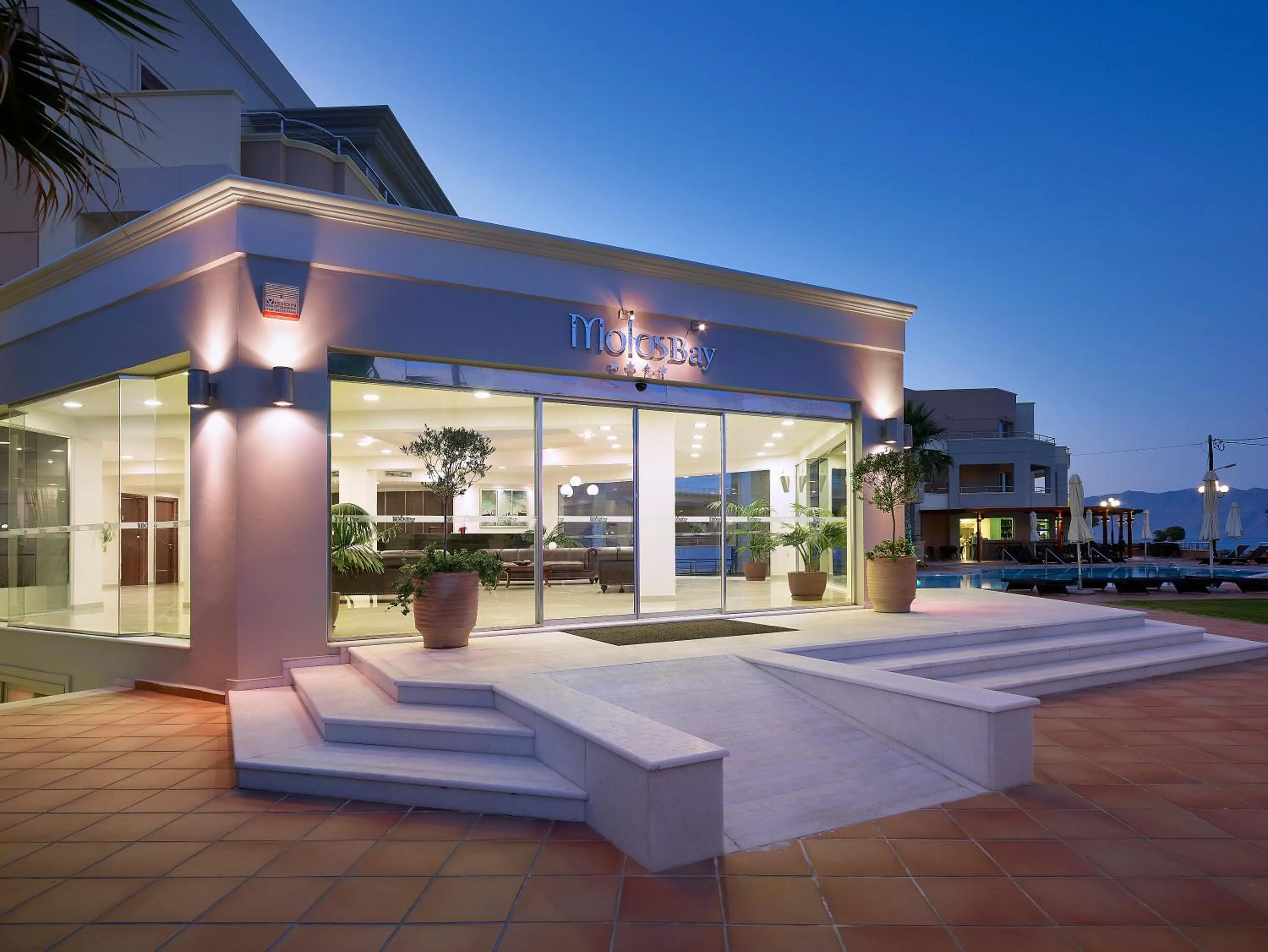 Property building in Molos Bay Hotel
