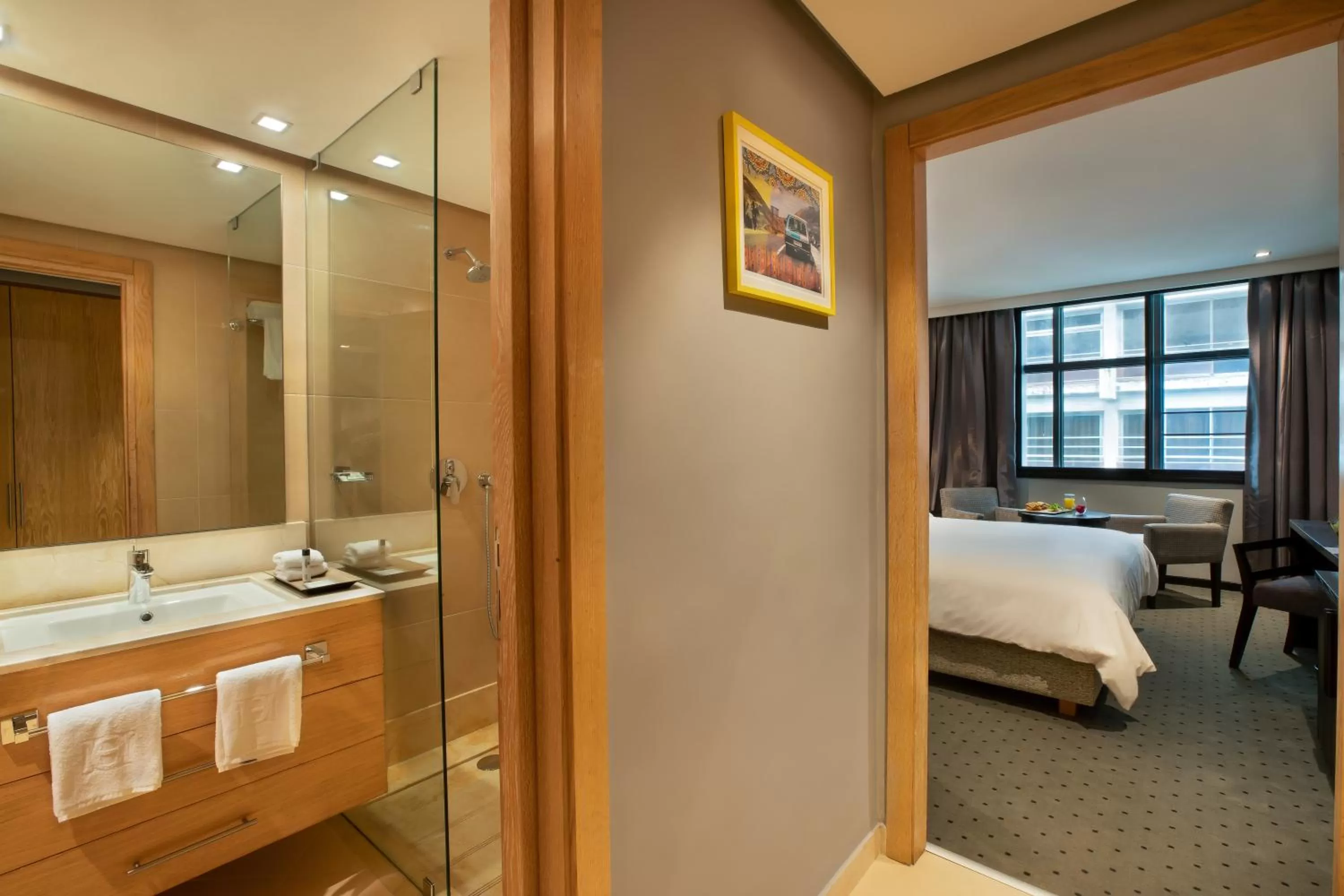 Bathroom, Bed in ODYSSEE Boutique Hotel Casablanca