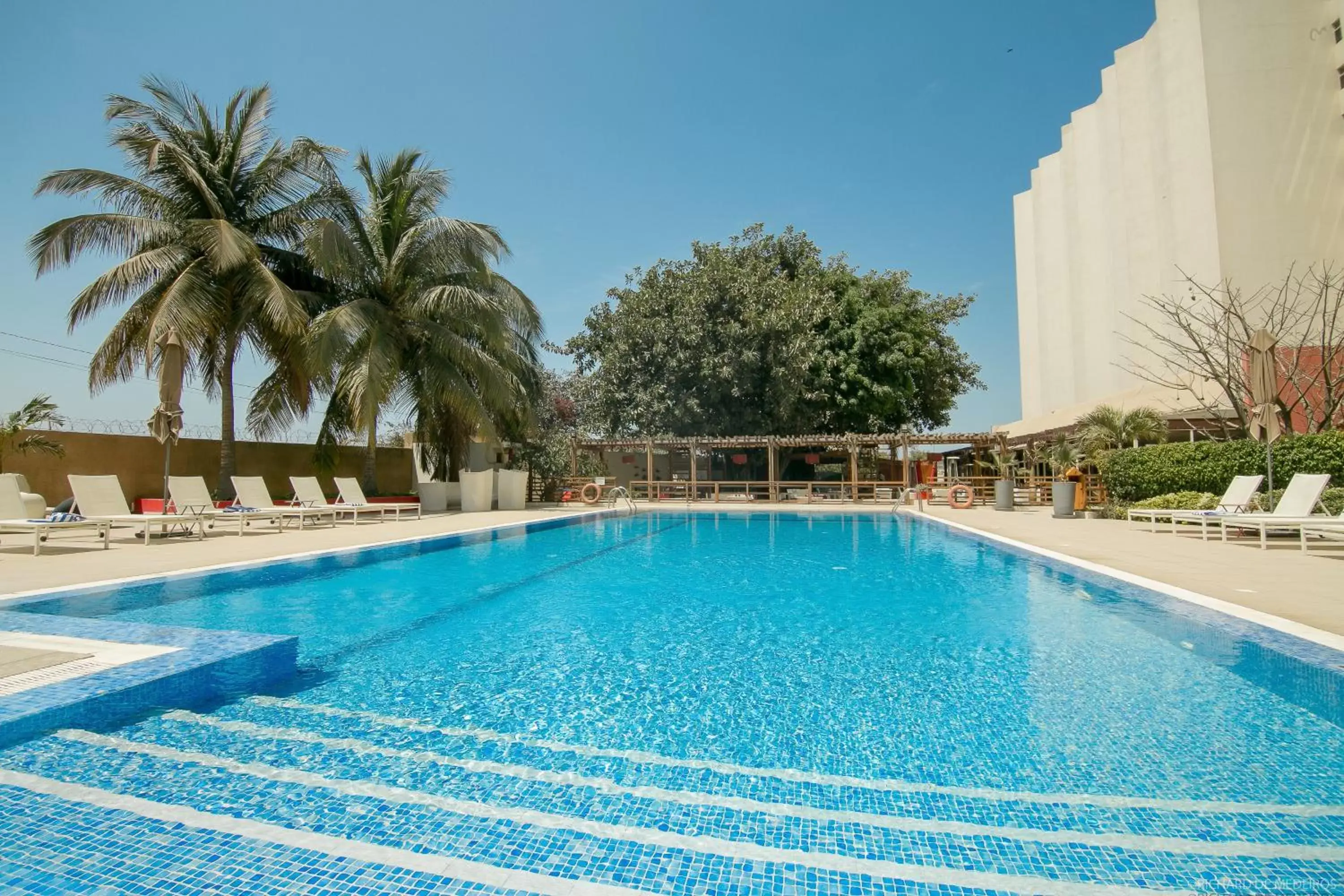 Natural landscape, Swimming Pool in Novotel Dakar