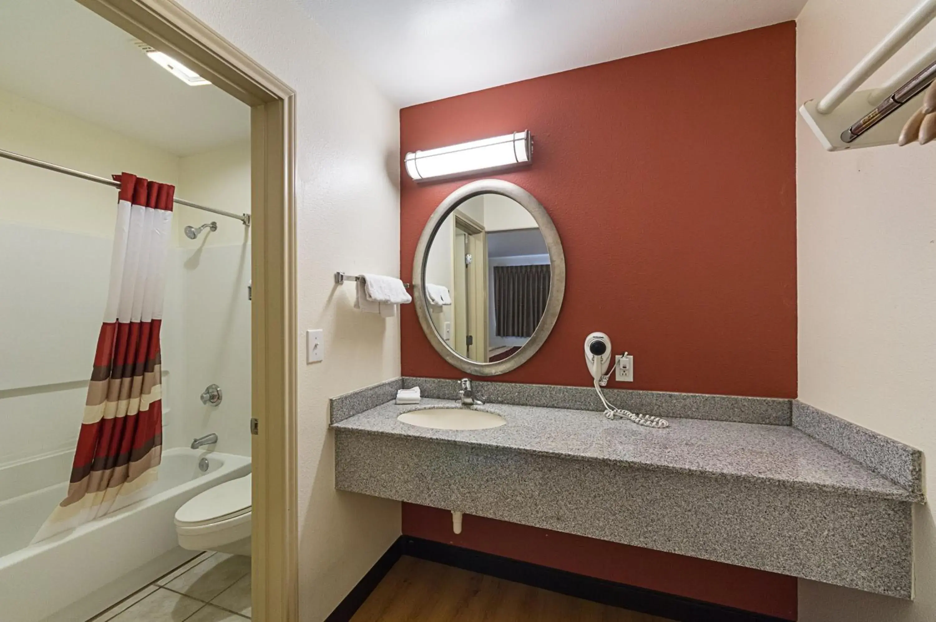 Bathroom in Super 8 by Wyndham New Braunfels I-35