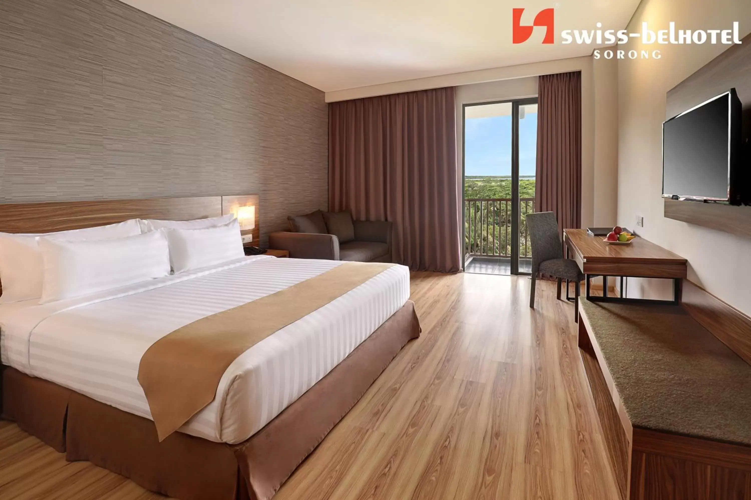 Bed in Swiss-Belhotel Sorong