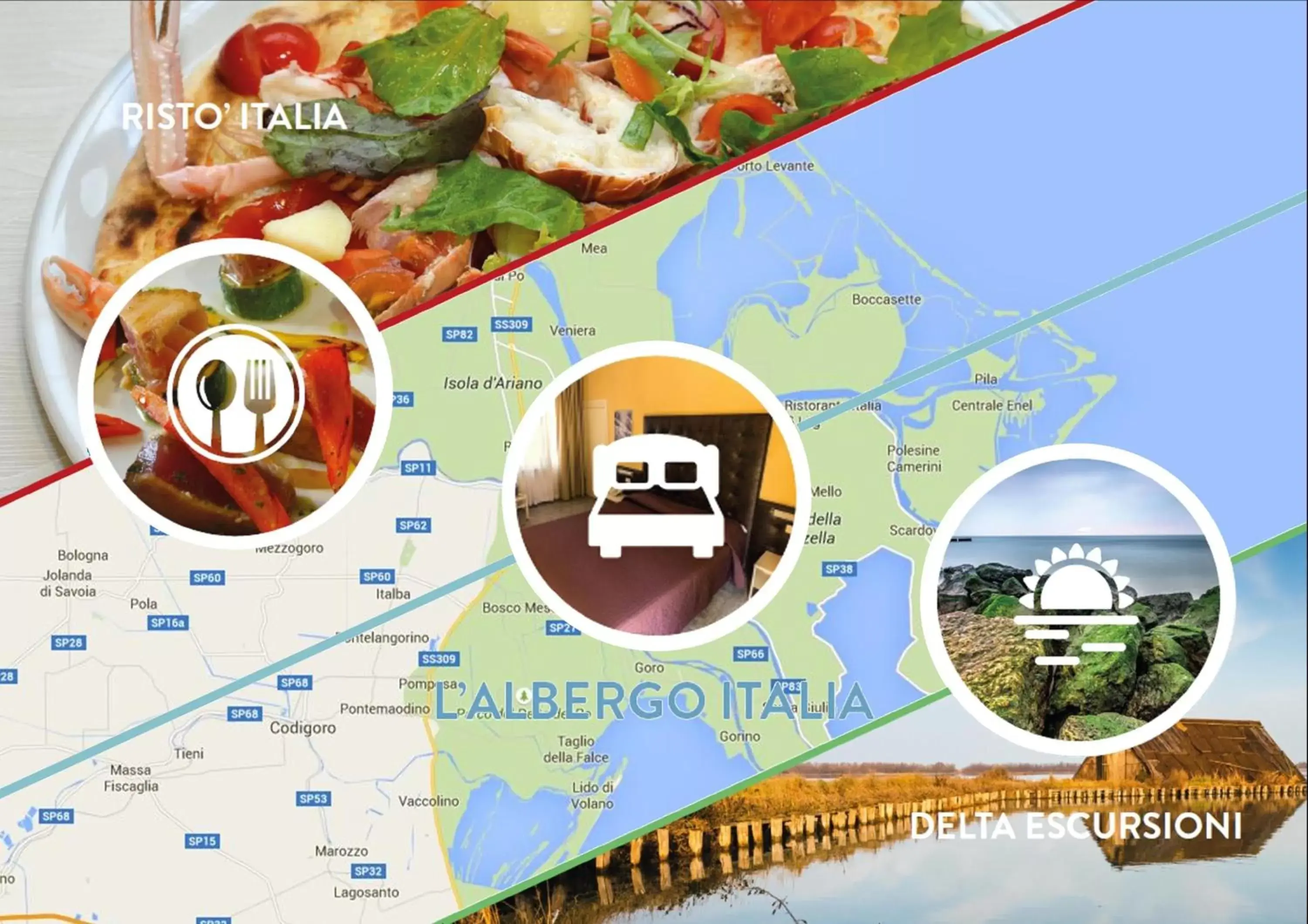 Restaurant/places to eat, Floor Plan in Albergo Italia