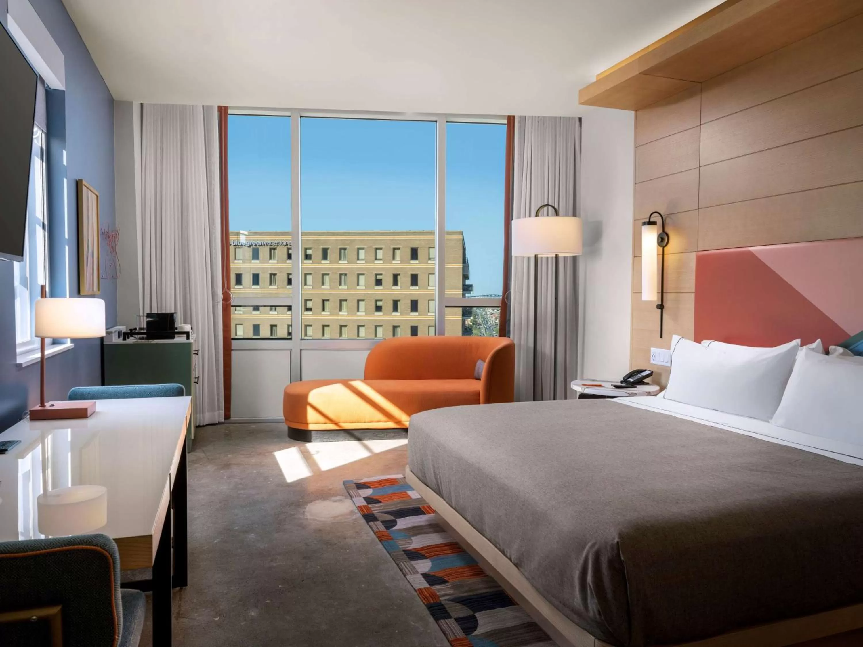 Living room, Bed in Canopy by Hilton New Orleans Downtown