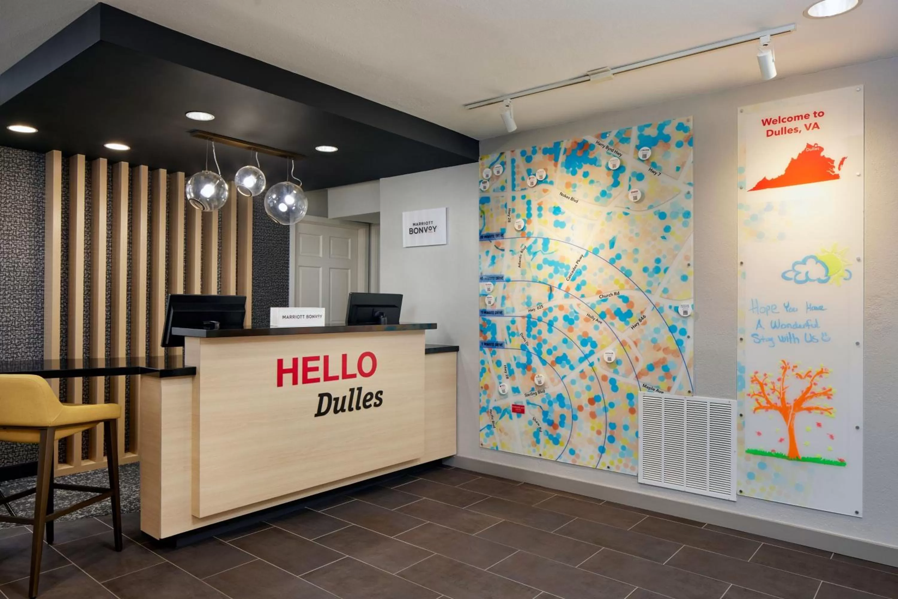 Lobby or reception in TownePlace Suites Dulles Airport
