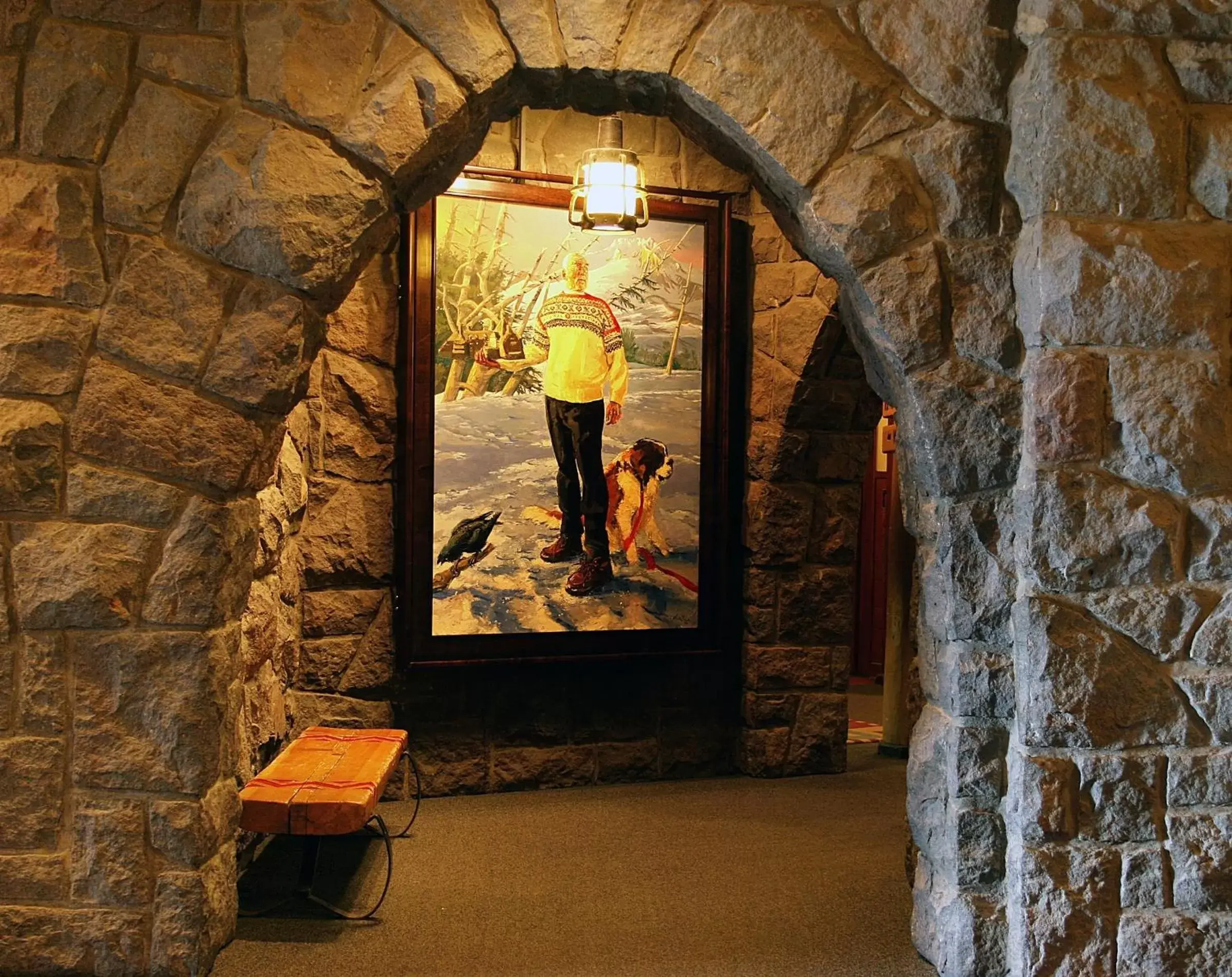 Lobby or reception in Timberline Lodge