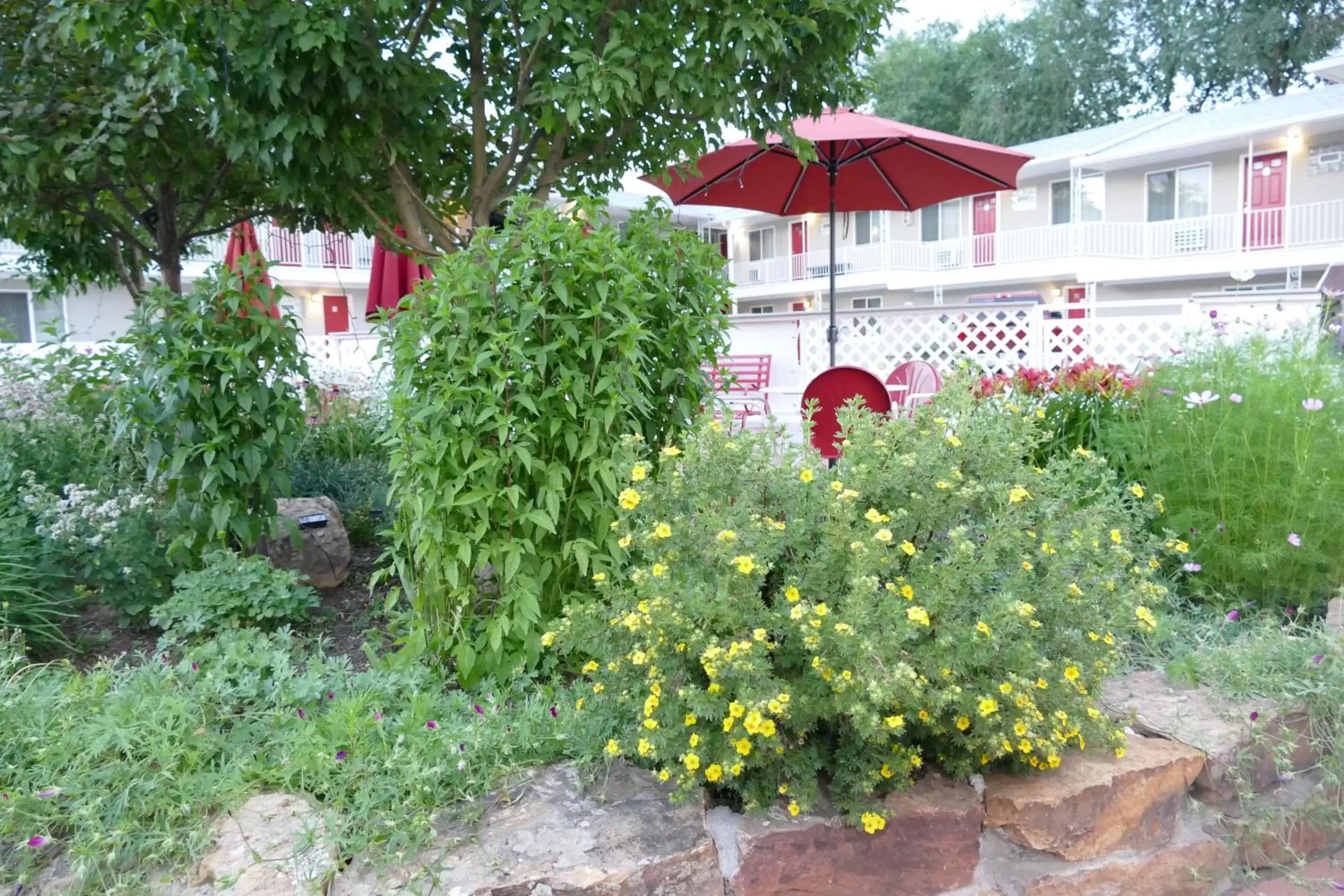 Garden, Property Building in Red Wing Motel