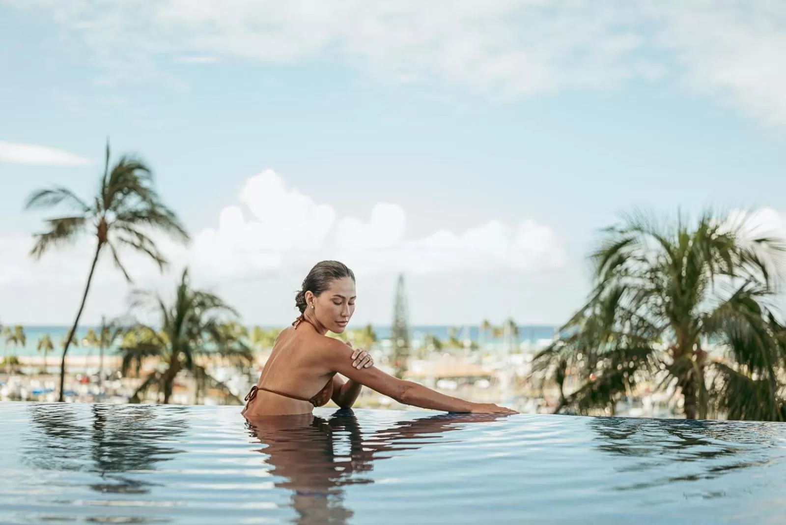 Pool view in Prince Waikiki