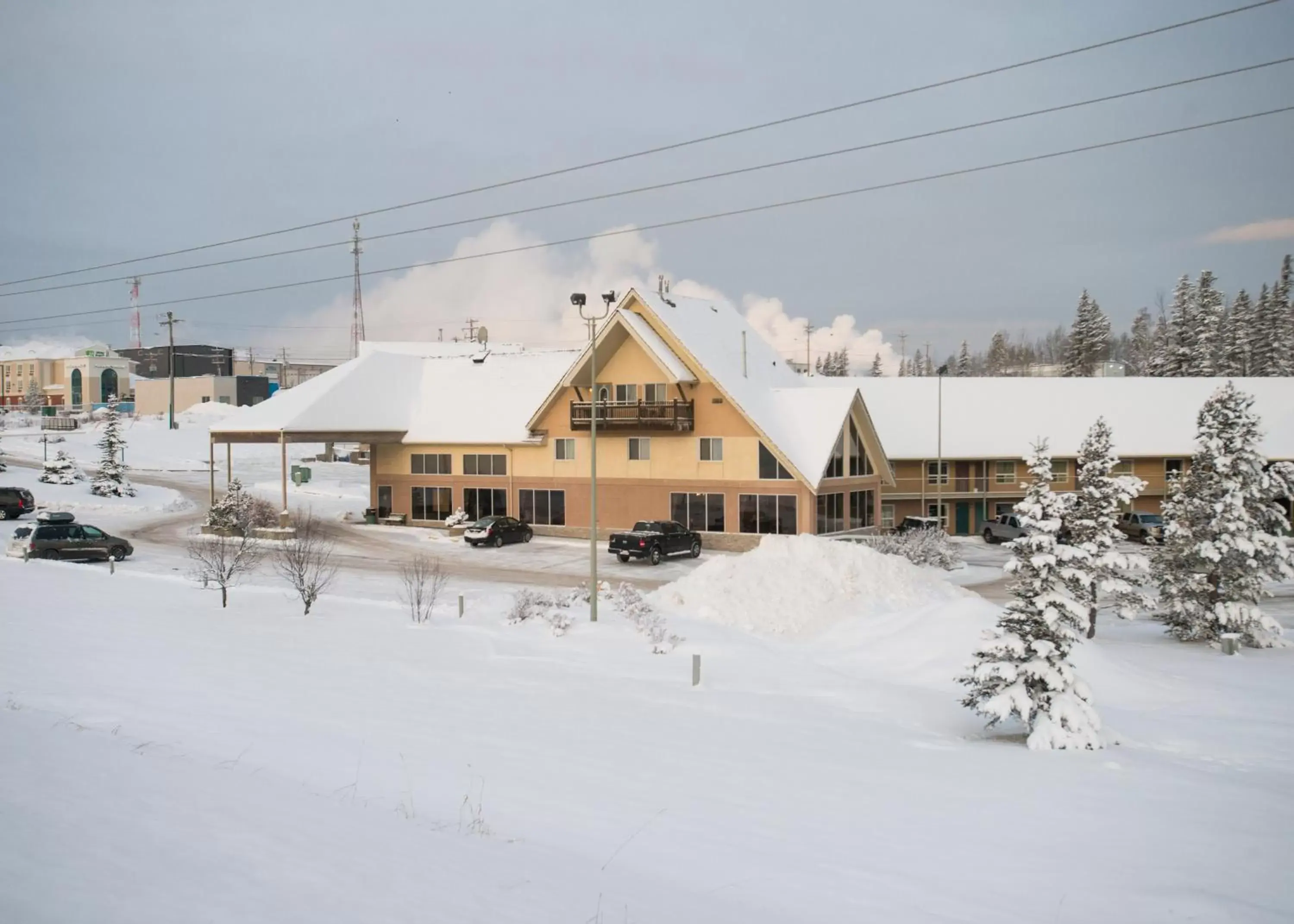 Property building, Winter in Lakeview Inns & Suites - Hinton