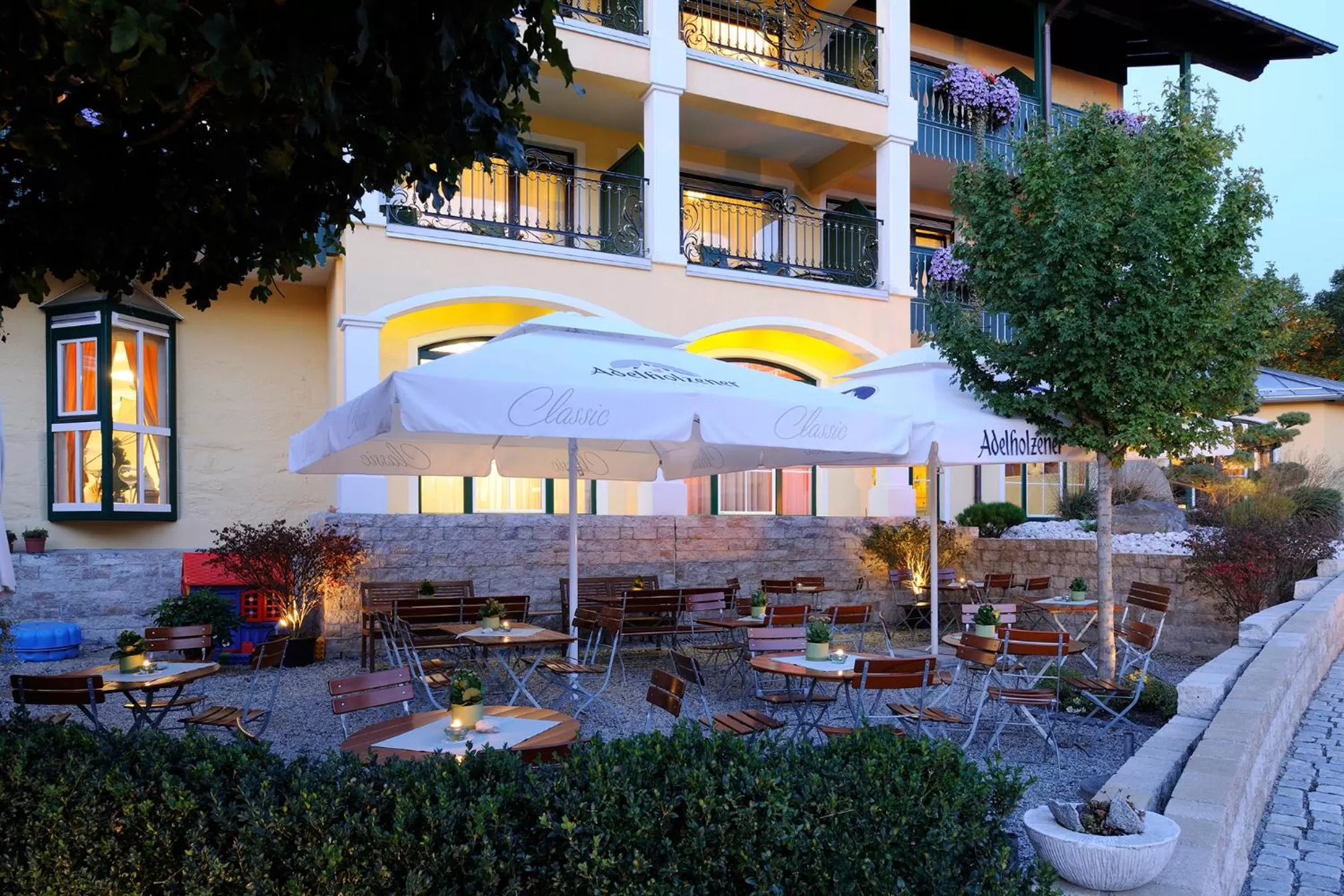 Patio in Posthotel Rattenberg