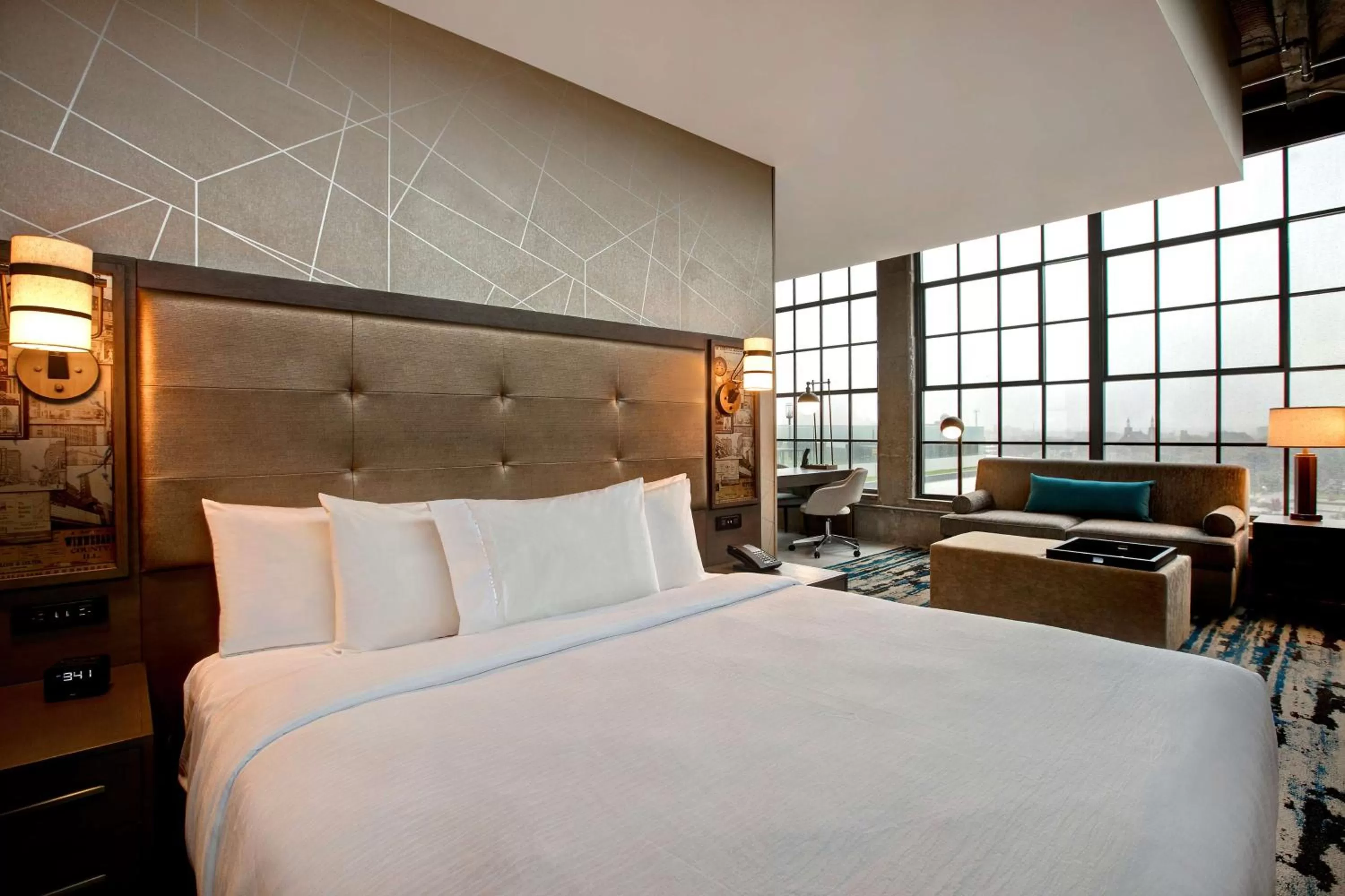 King Studio Suite - Hearing Accessible in Embassy Suites By Hilton Rockford Riverfront