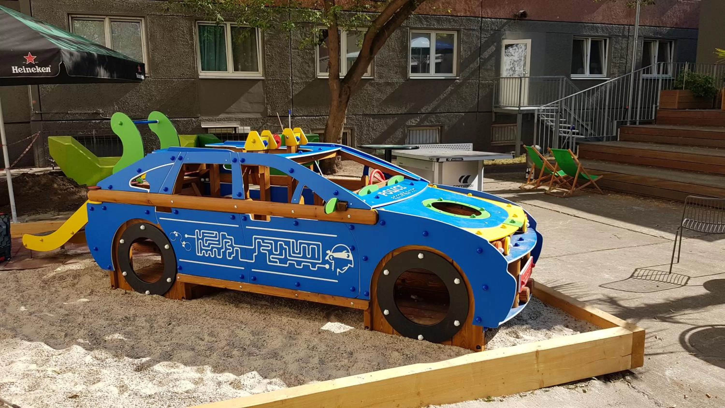 Children play ground in a&o Berlin Mitte