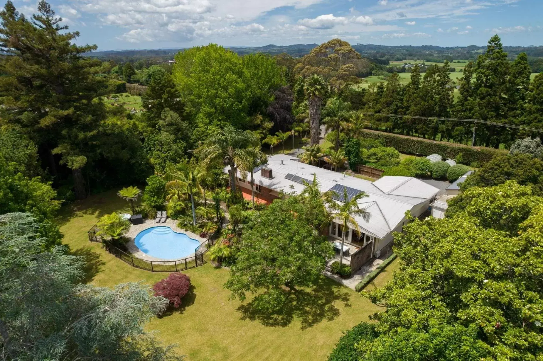 Bird's eye view, Bird's-eye View in Pāteke Lodge