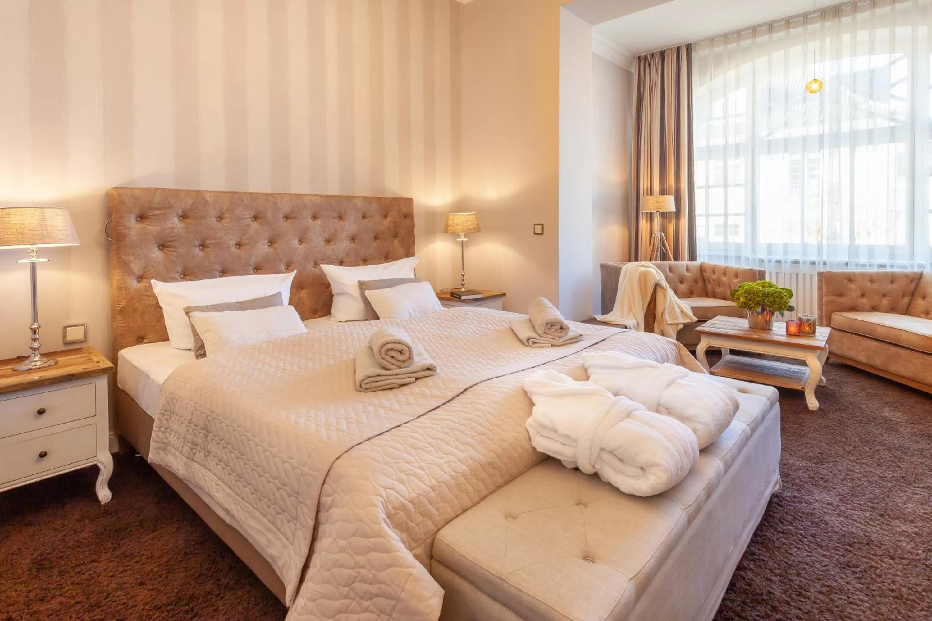 Bed in Hotel Vier Jahreszeiten Binz