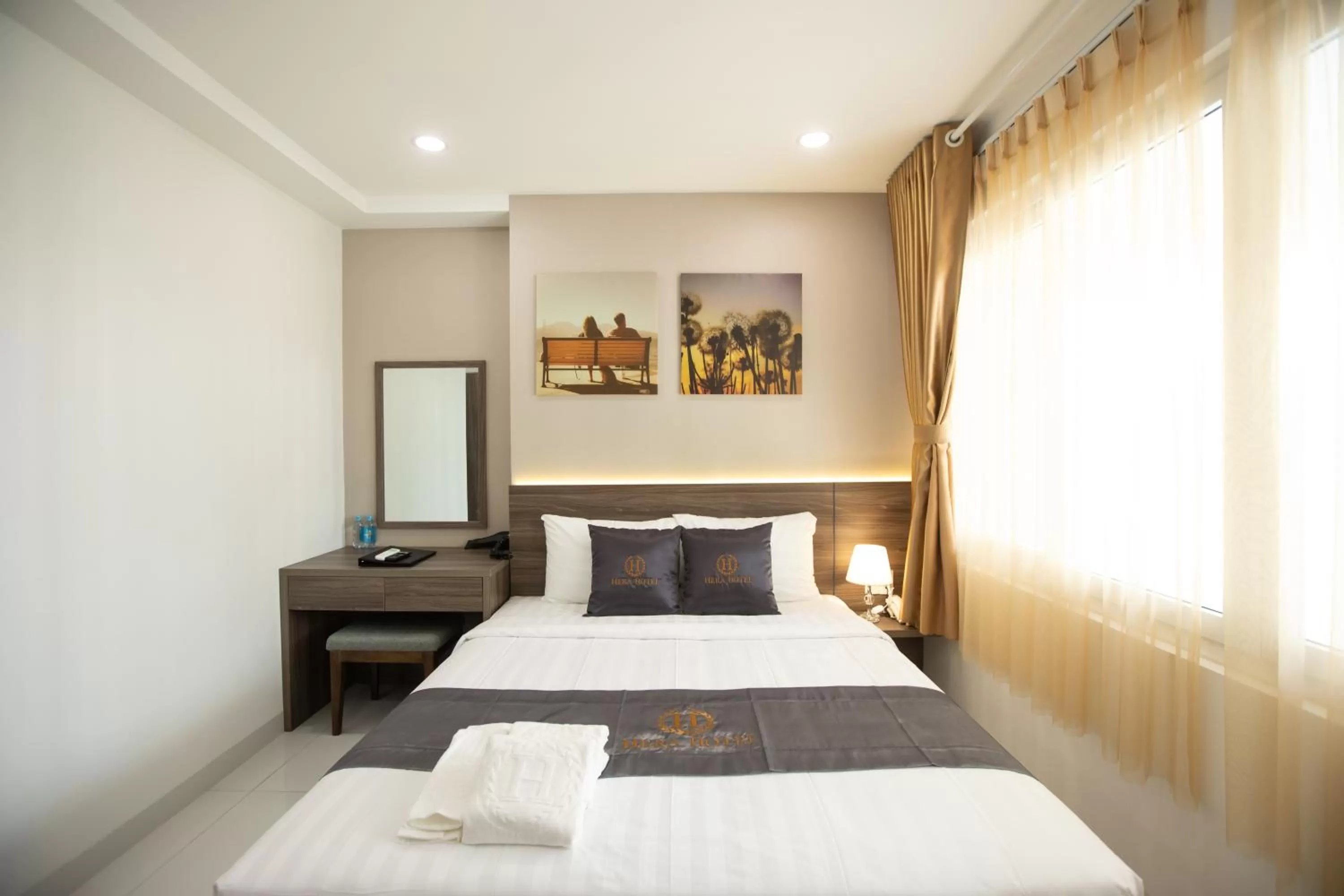 Bed in Hera Hotel Airport