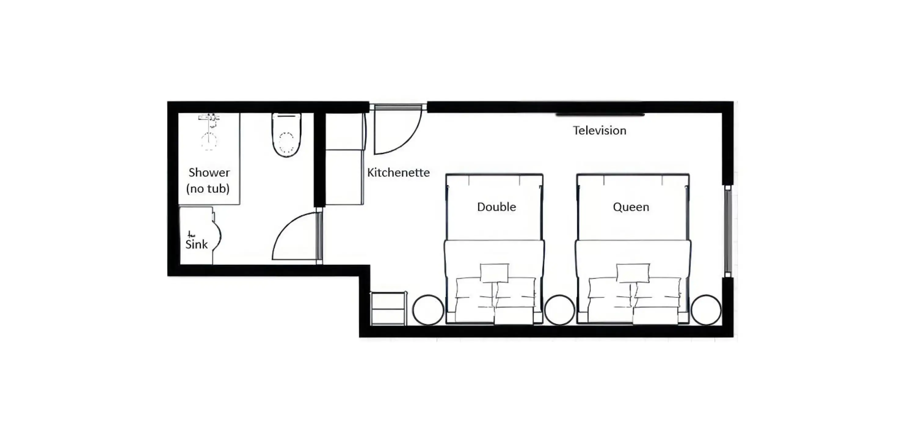 Floor Plan in Lakeside Villa Inn & Suites