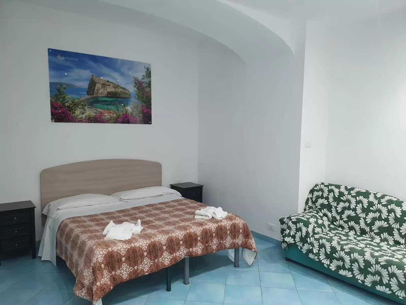 Bedroom, Bed in Hotel Mareluna Ischia