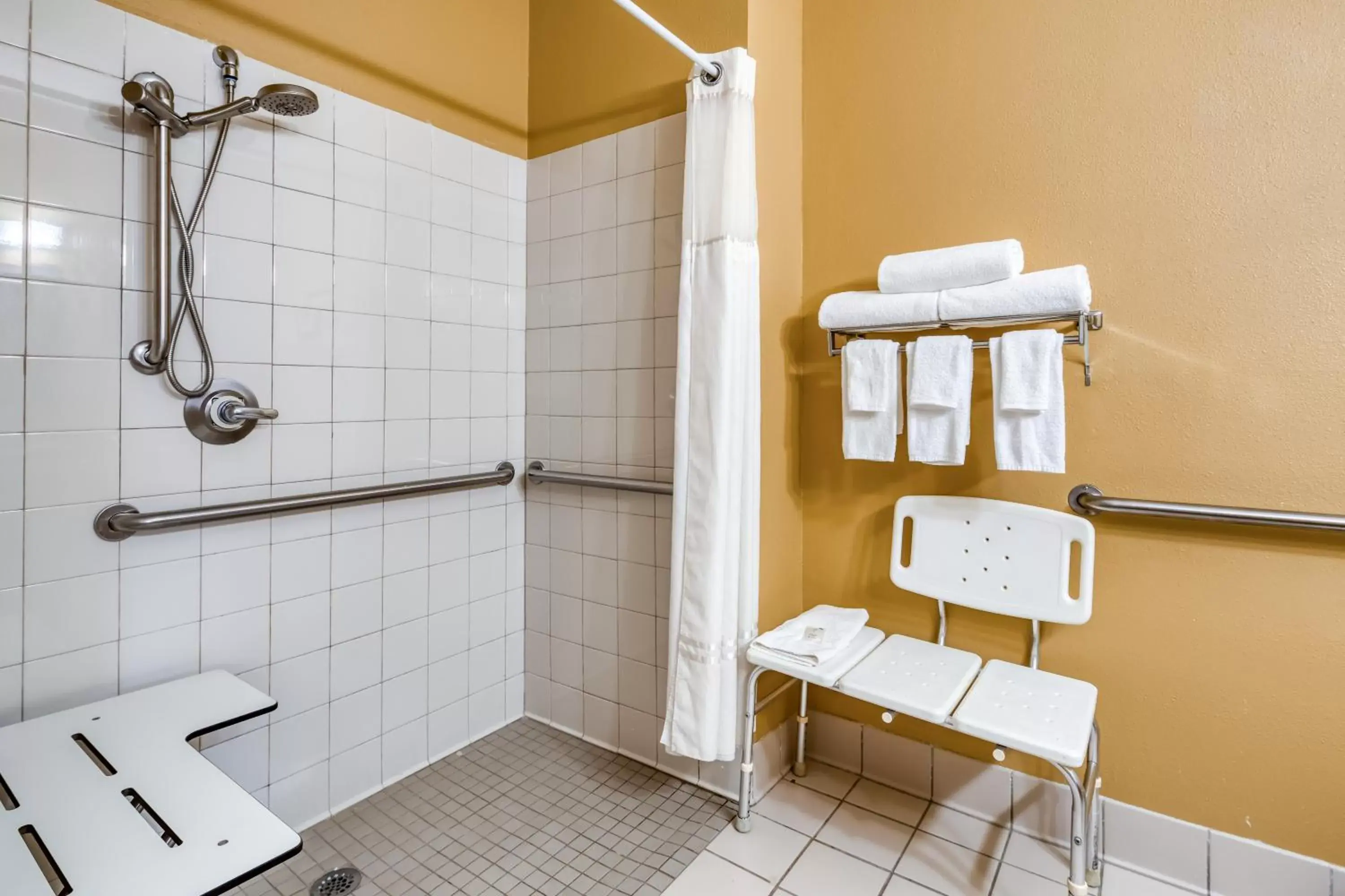 Shower, Bathroom in Quality Inn & Suites Springfield Southwest near I-72