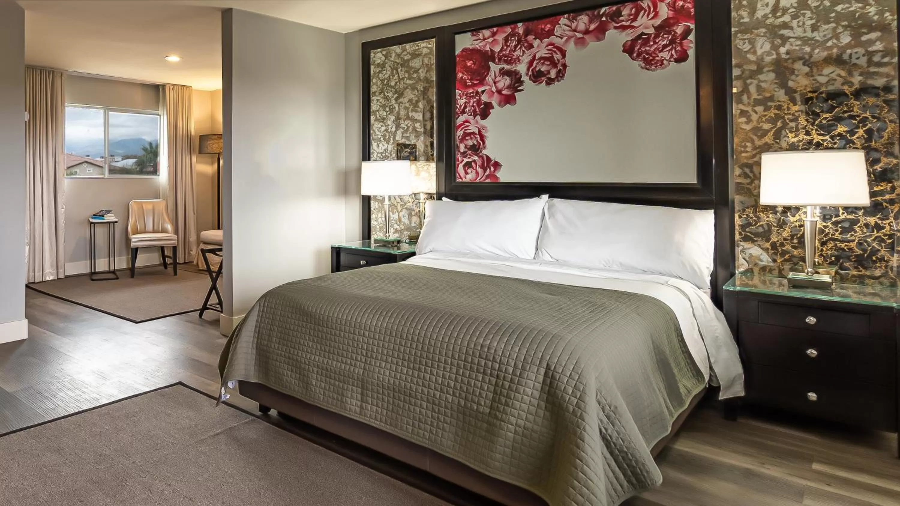 Bed in Onsen Hotel and Spa