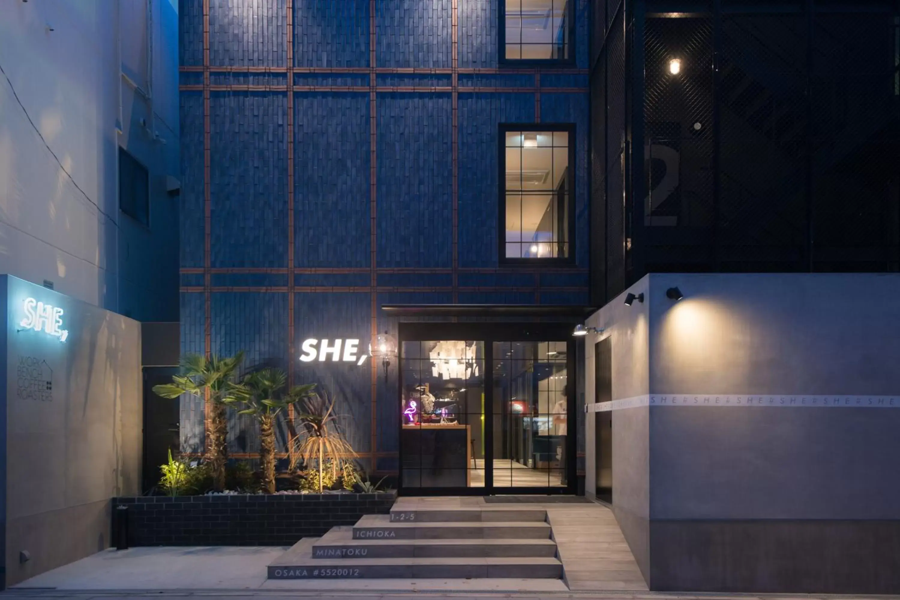 Facade/entrance in Hotel She Osaka