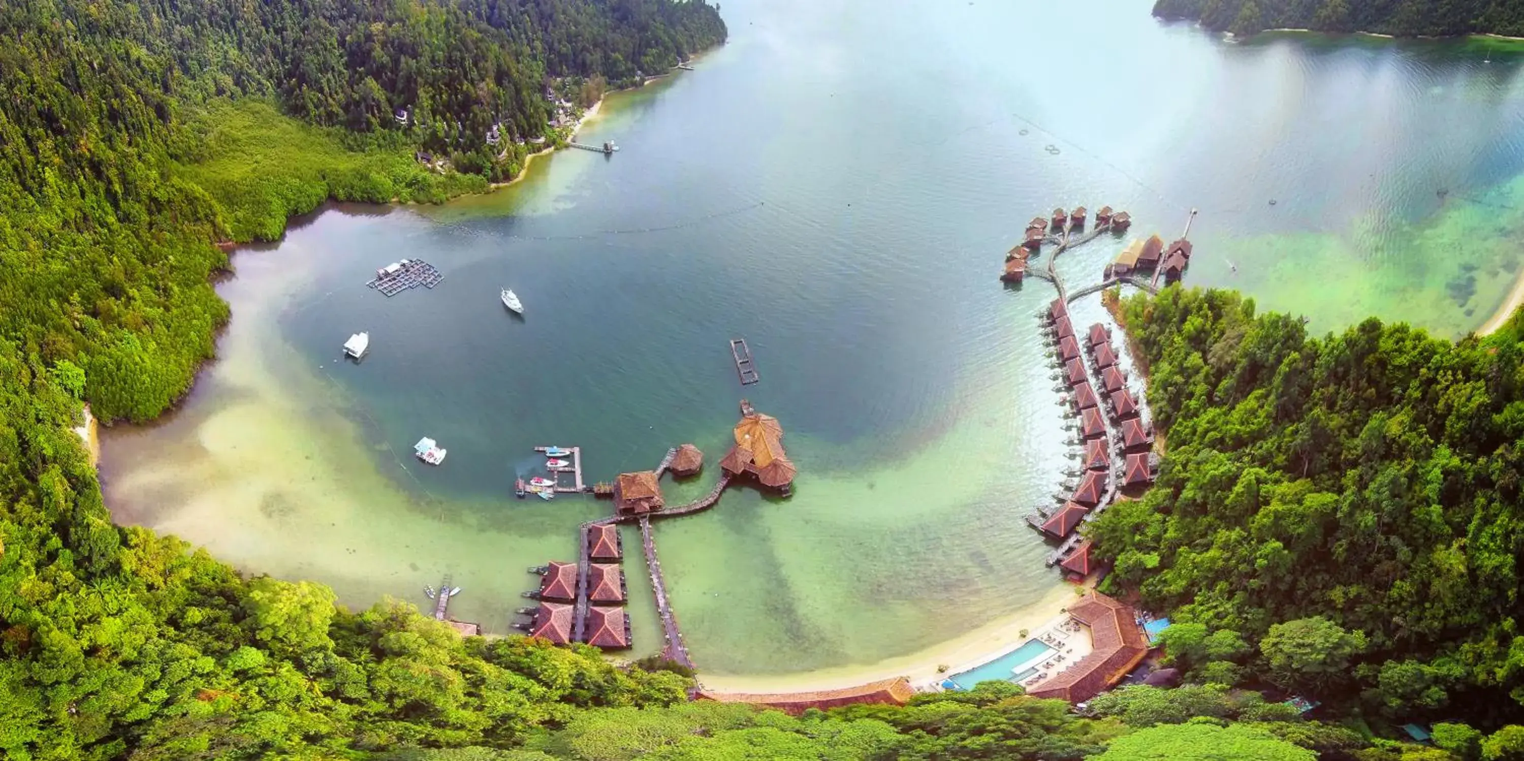 Bird's eye view, Bird's-eye View in Gayana Marine Resort