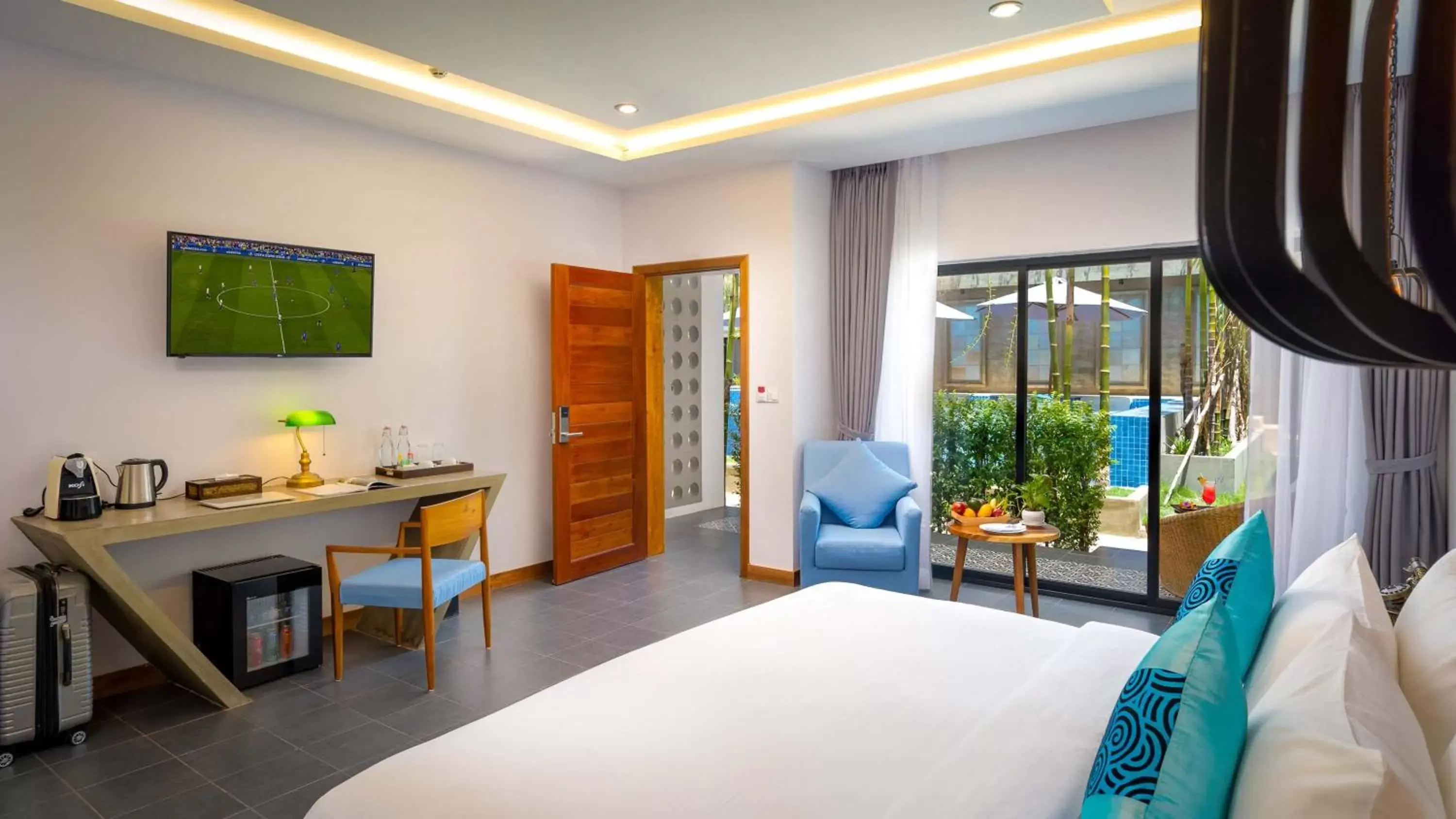 Garden view, Bed in Grand Venus La Residence Garden view, Bed in Grand Venus La Residence