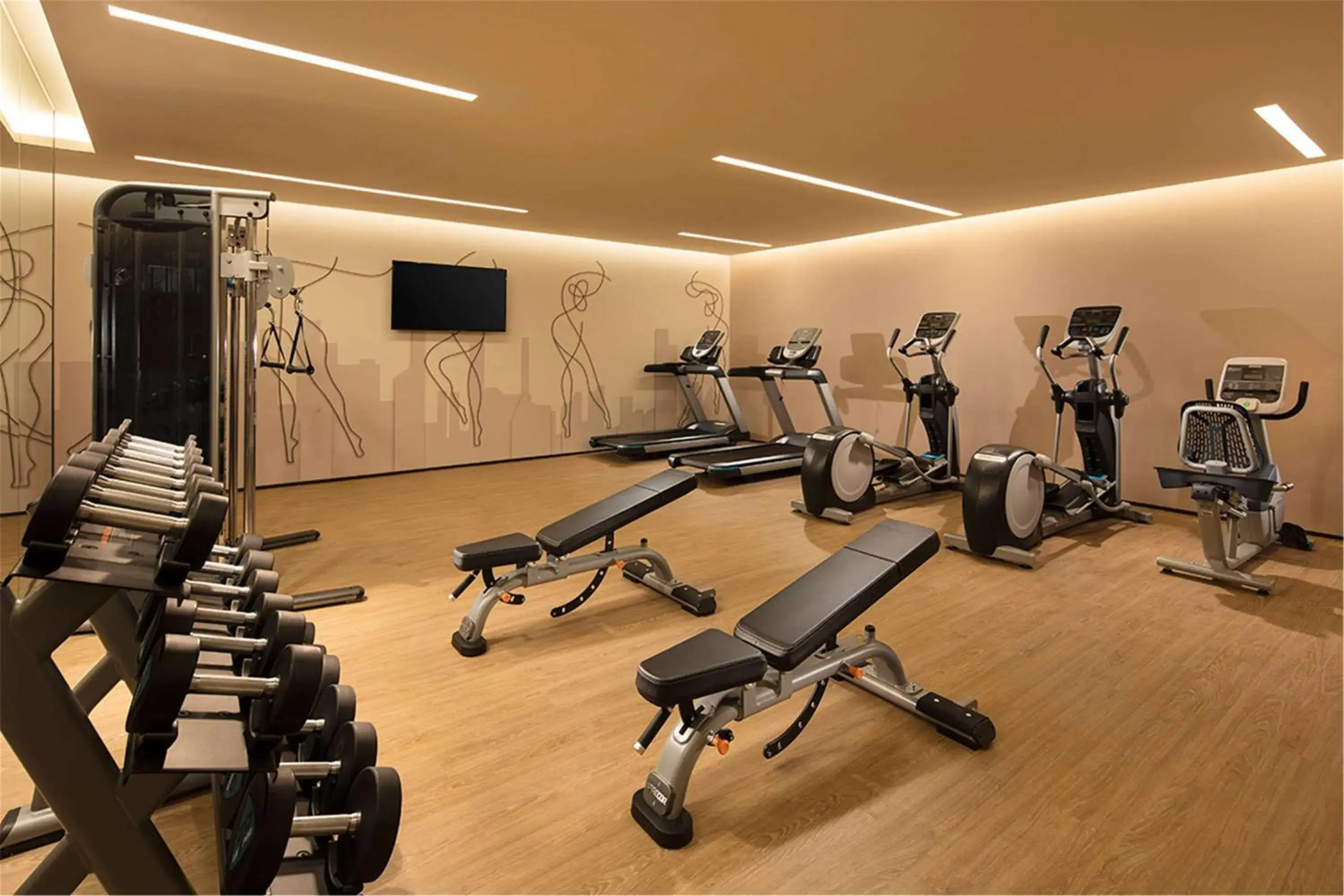Fitness centre/facilities, Fitness Center/Facilities in Hilton Garden Inn Xuzhou Yunlong