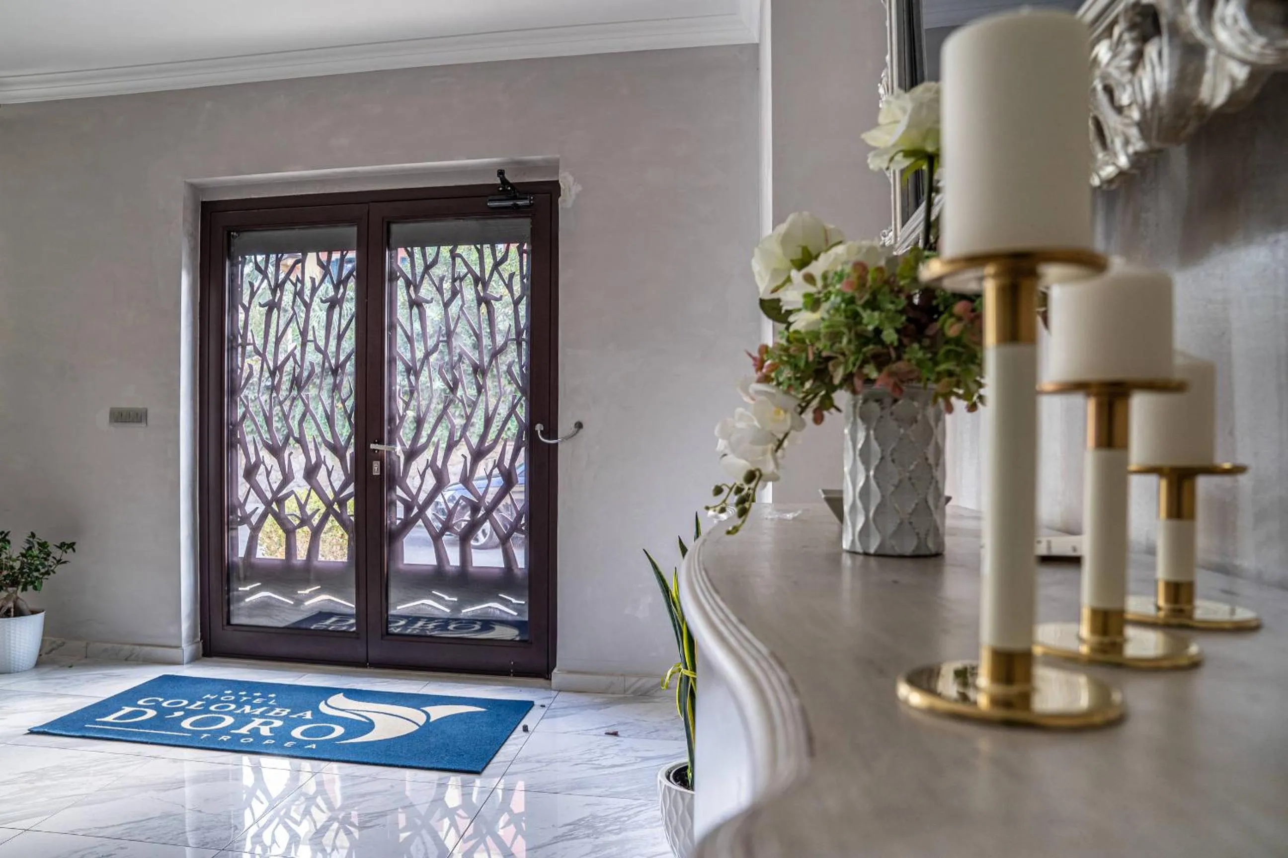 Lobby or reception in Hotel Colomba D'Oro