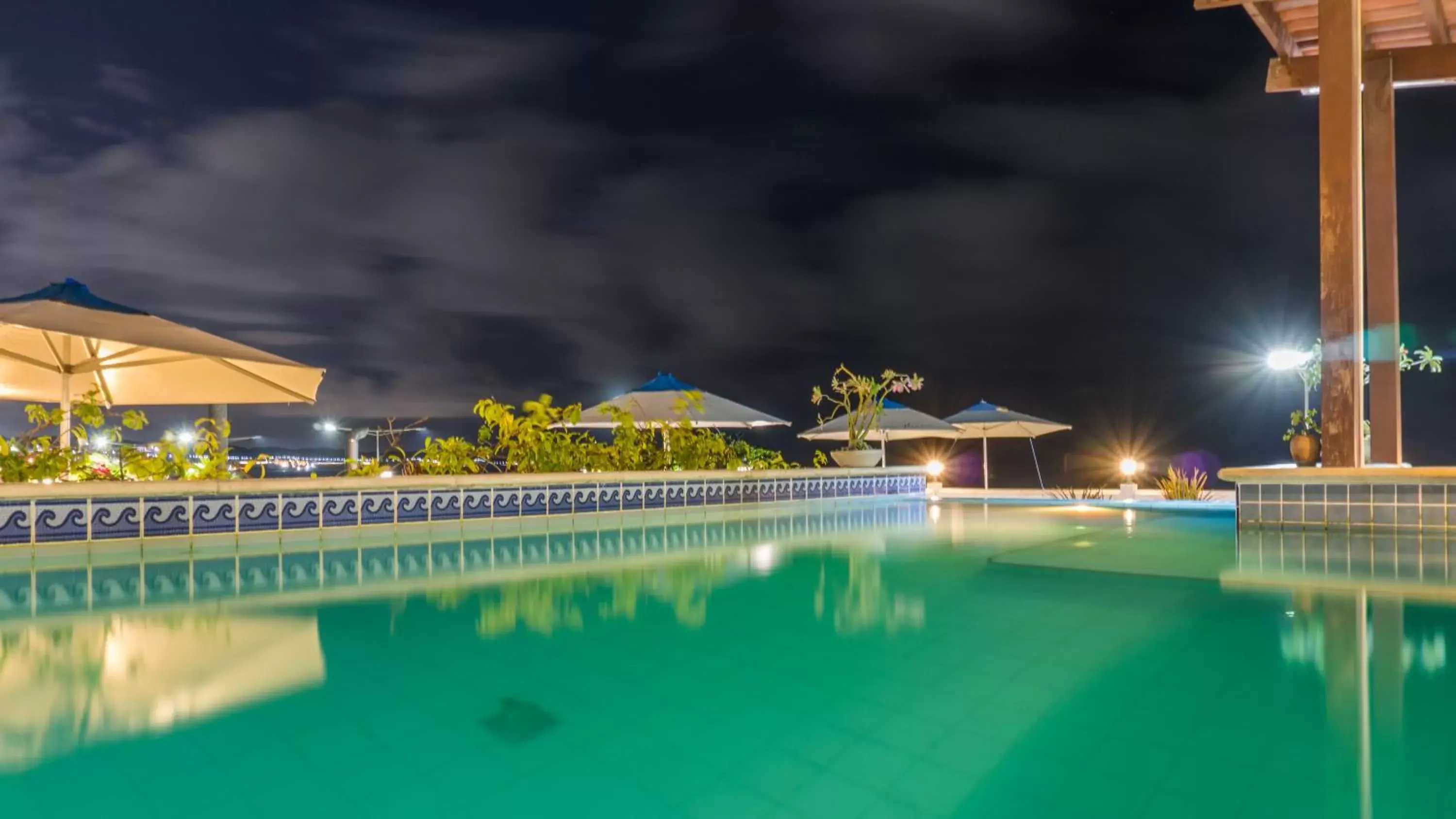 Night, Swimming Pool in Kristie Resort Natal Hotel