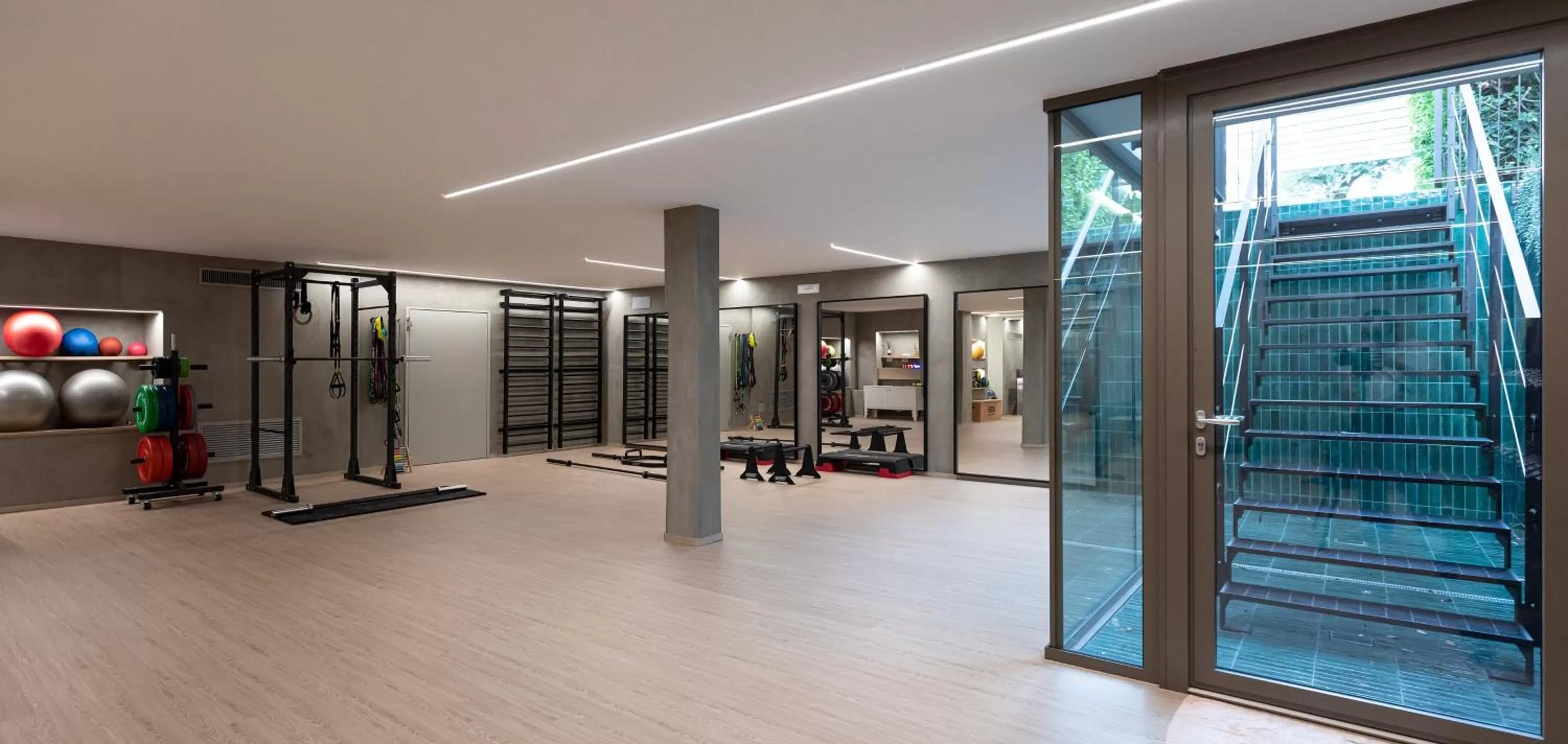 Fitness centre/facilities in Le Rose Spa Hotel