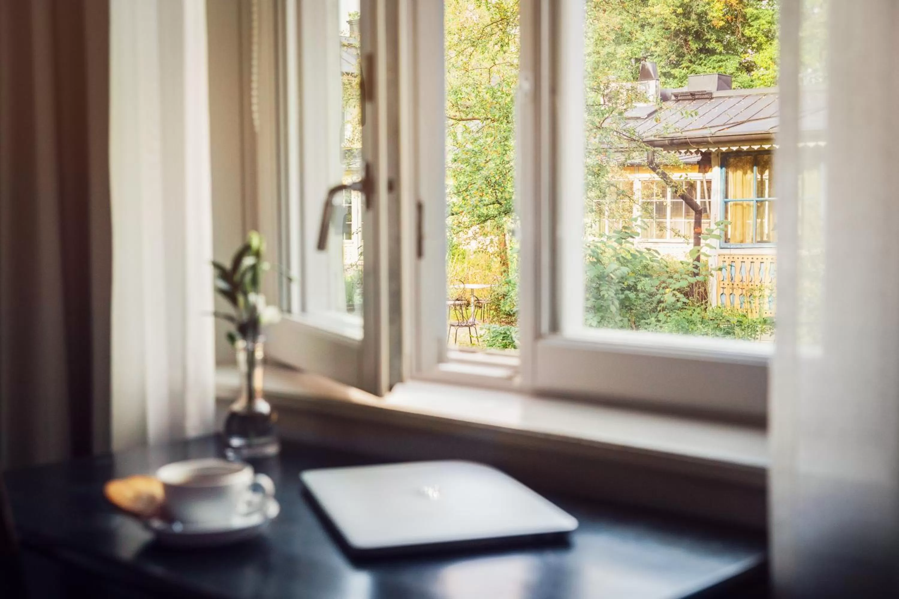 Garden view in Stallmästaregården Hotel, Stockholm, a Member of Design Hotels