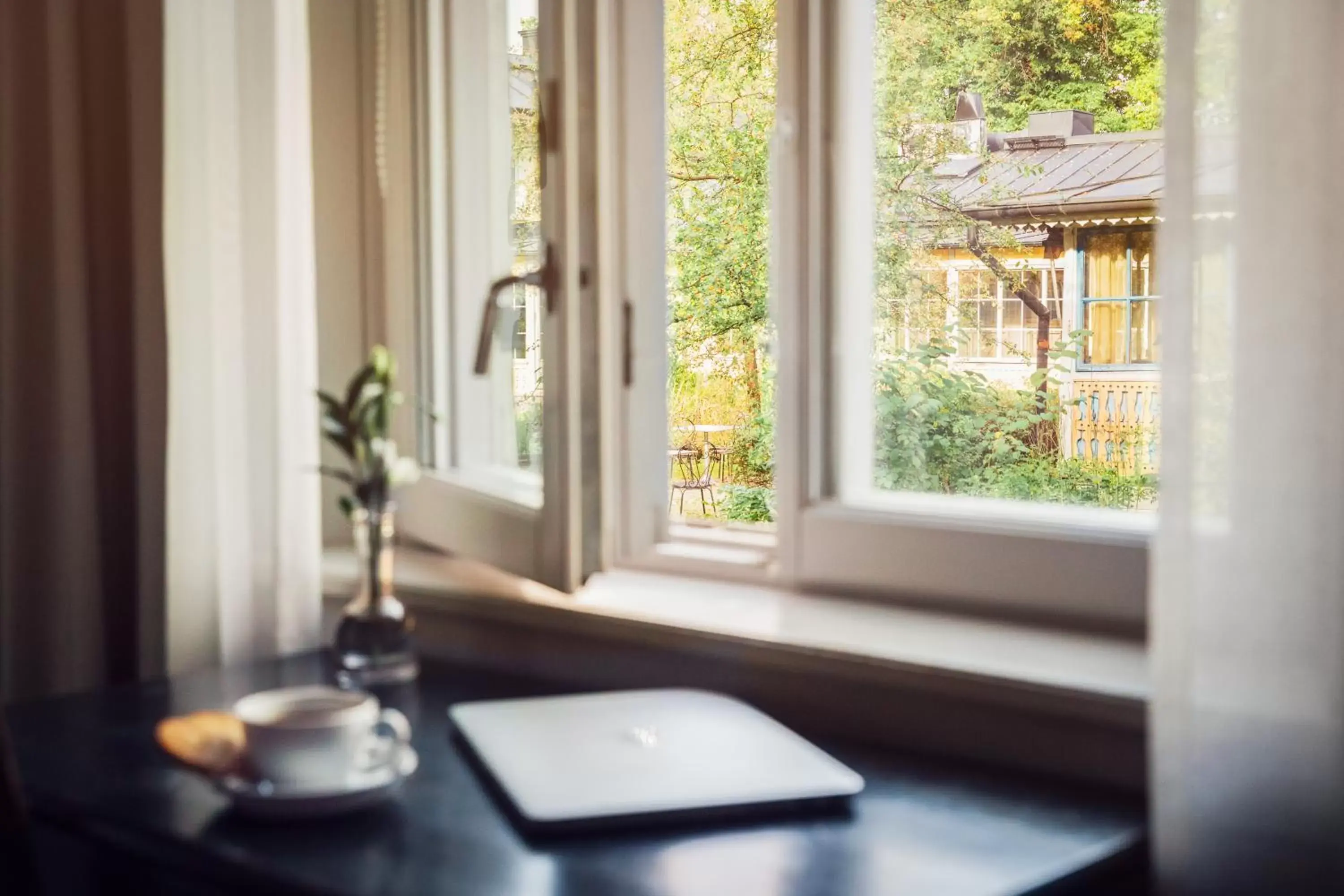 Garden view in Stallmästaregården Hotel, Stockholm, a Member of Design Hotels Garden view in Stallmästaregården Hotel, Stockholm, a Member of Design Hotels