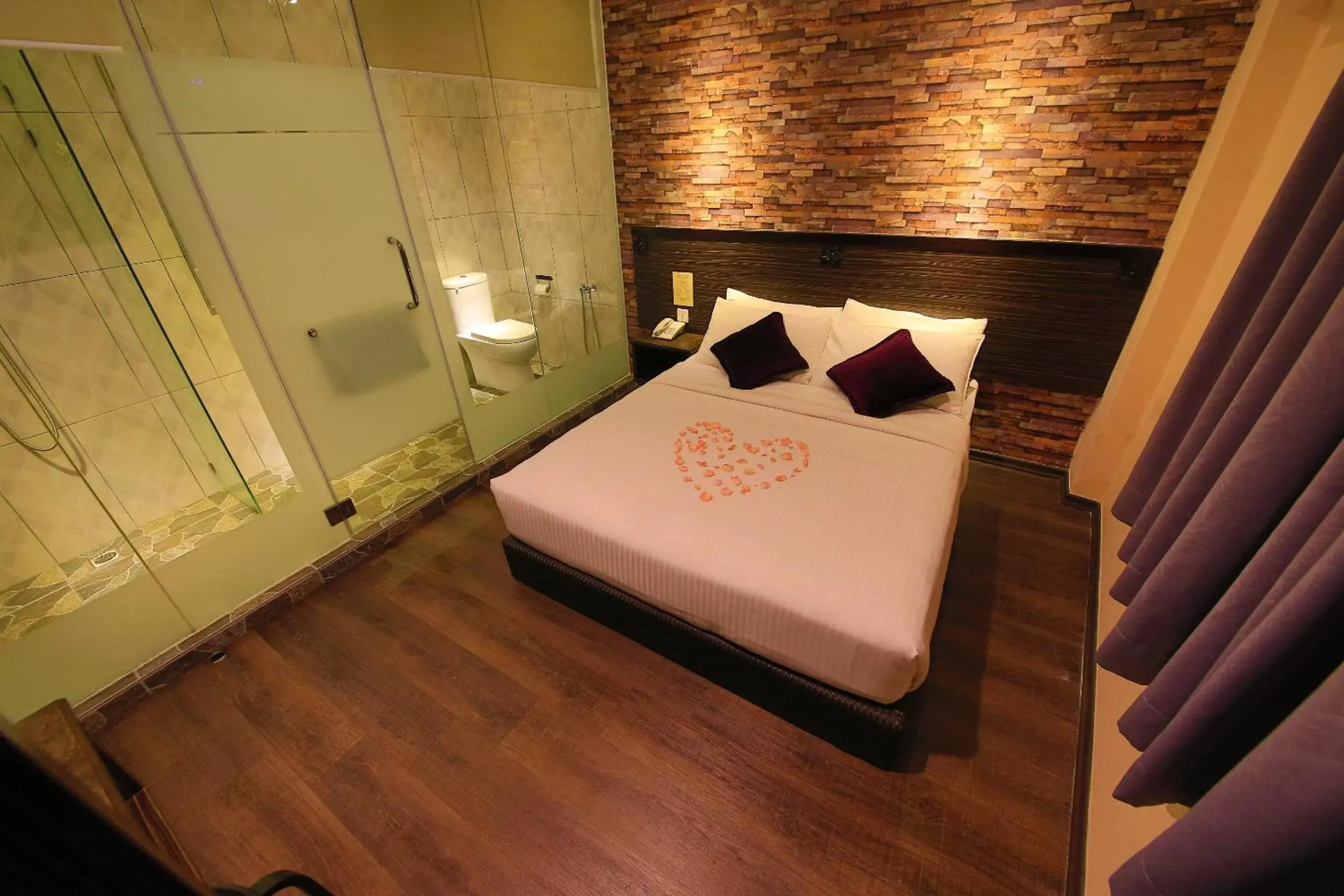 Bed in Apple Hotel Penang