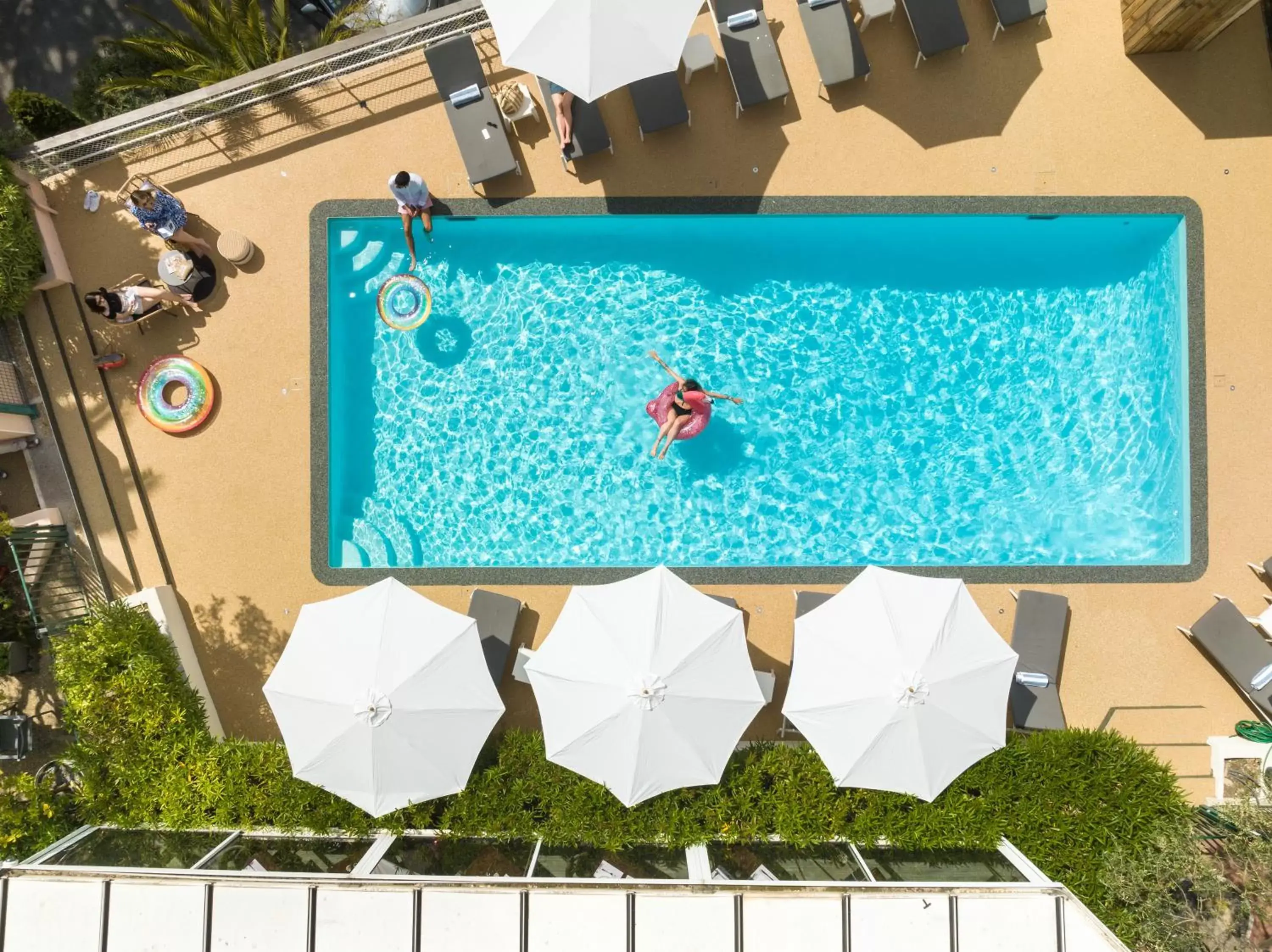 Day, Pool View in The Originals Boutique, Hôtel des Orangers, Cannes (Inter-Hotel)